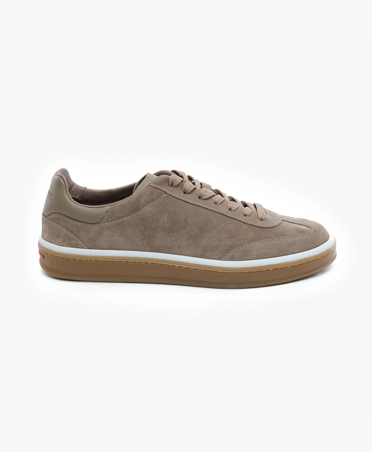 Erkek Vizon Hakiki Deri Sneaker Ayakkabı - 1