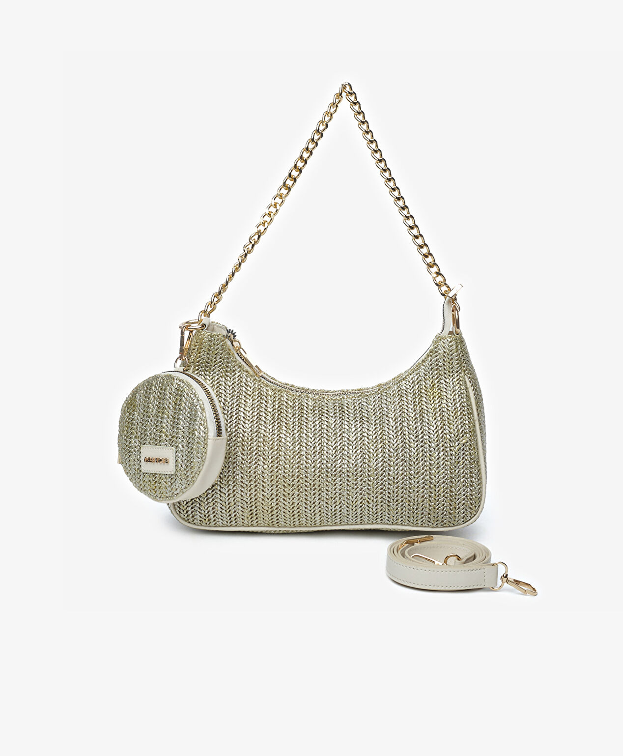 Kadın Altın Omuz Çantası - 1