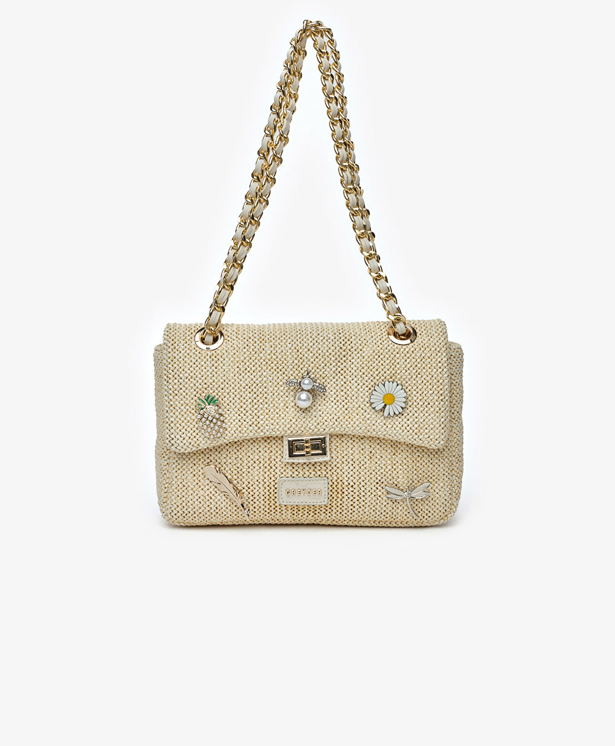 Kadın Krem Omuz Çantası - 1