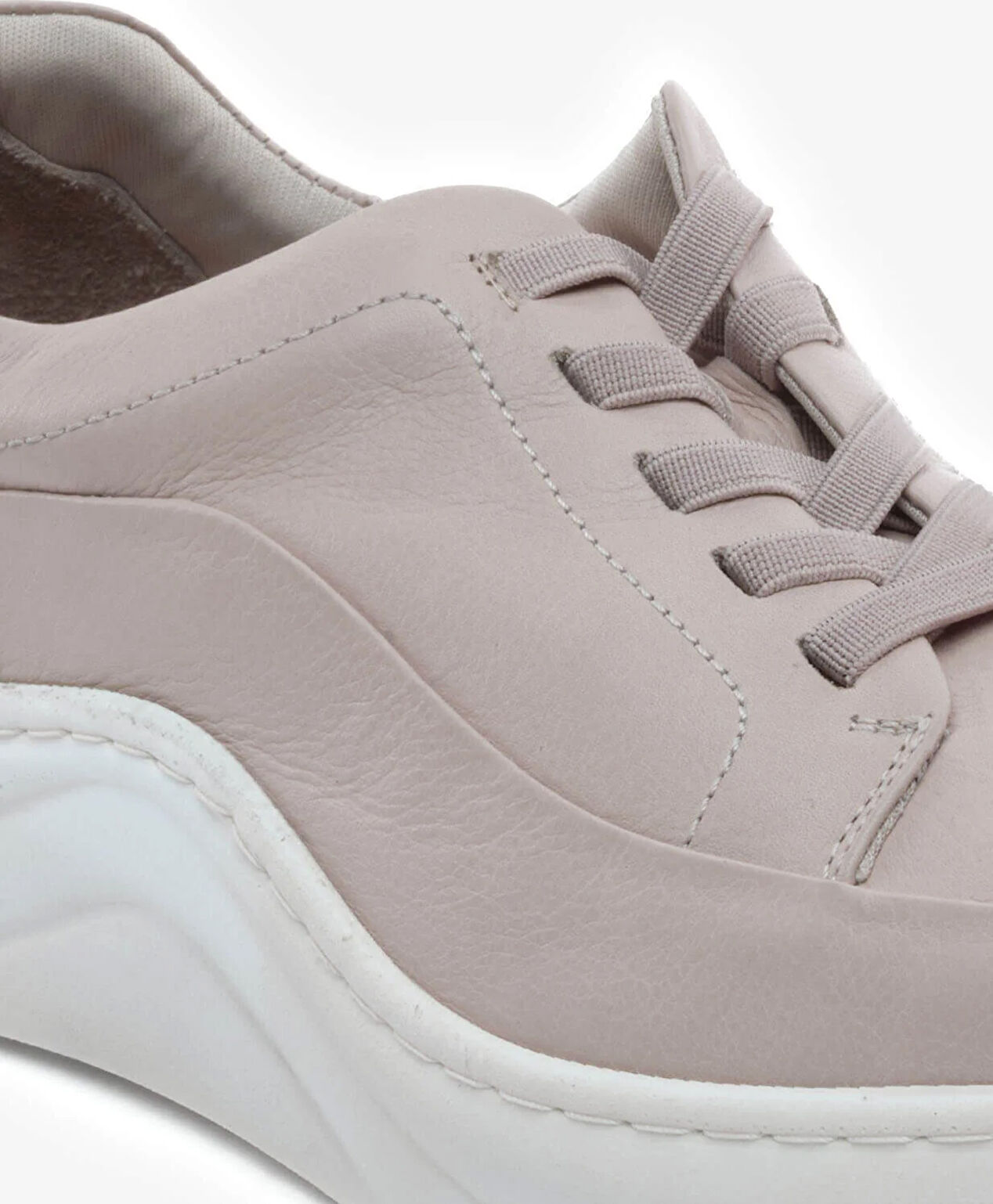 Kadın Vizon Hakiki Deri Sneaker Ayakkabı - 5