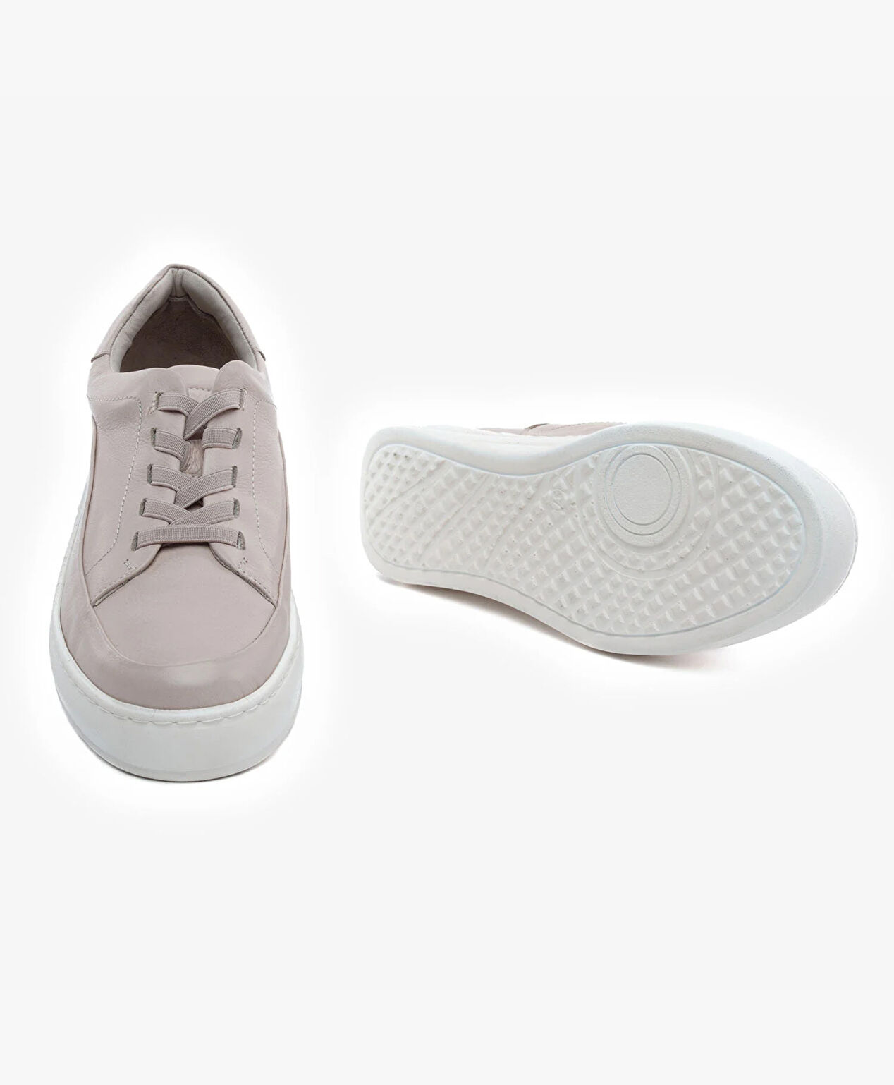 Kadın Vizon Hakiki Deri Sneaker Ayakkabı - 6
