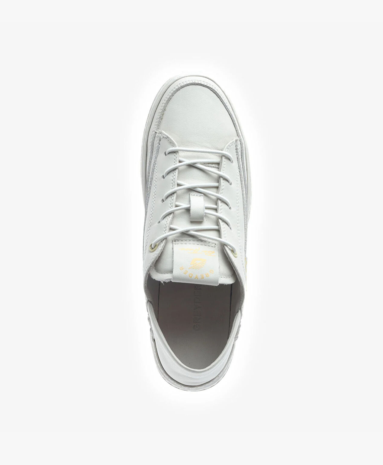 Kadın Kirli Beyaz Hakiki Deri Sneaker Ayakkabı - 4
