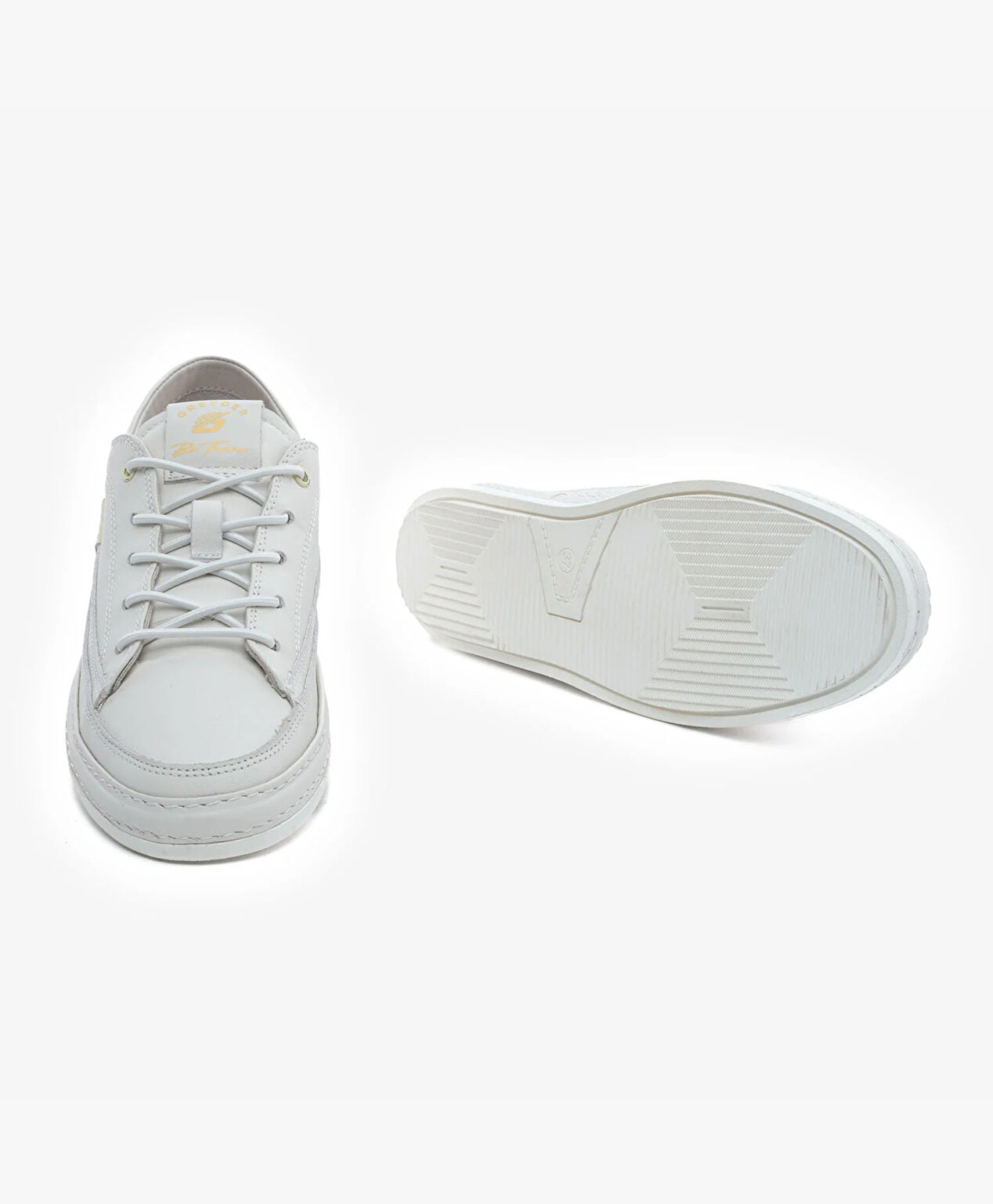 Kadın Kirli Beyaz Hakiki Deri Sneaker Ayakkabı - 6