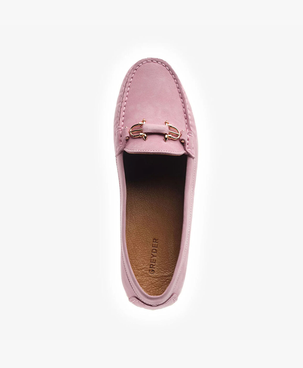 Kadın Pembe Hakiki Deri Loafer Ayakkabı - 4