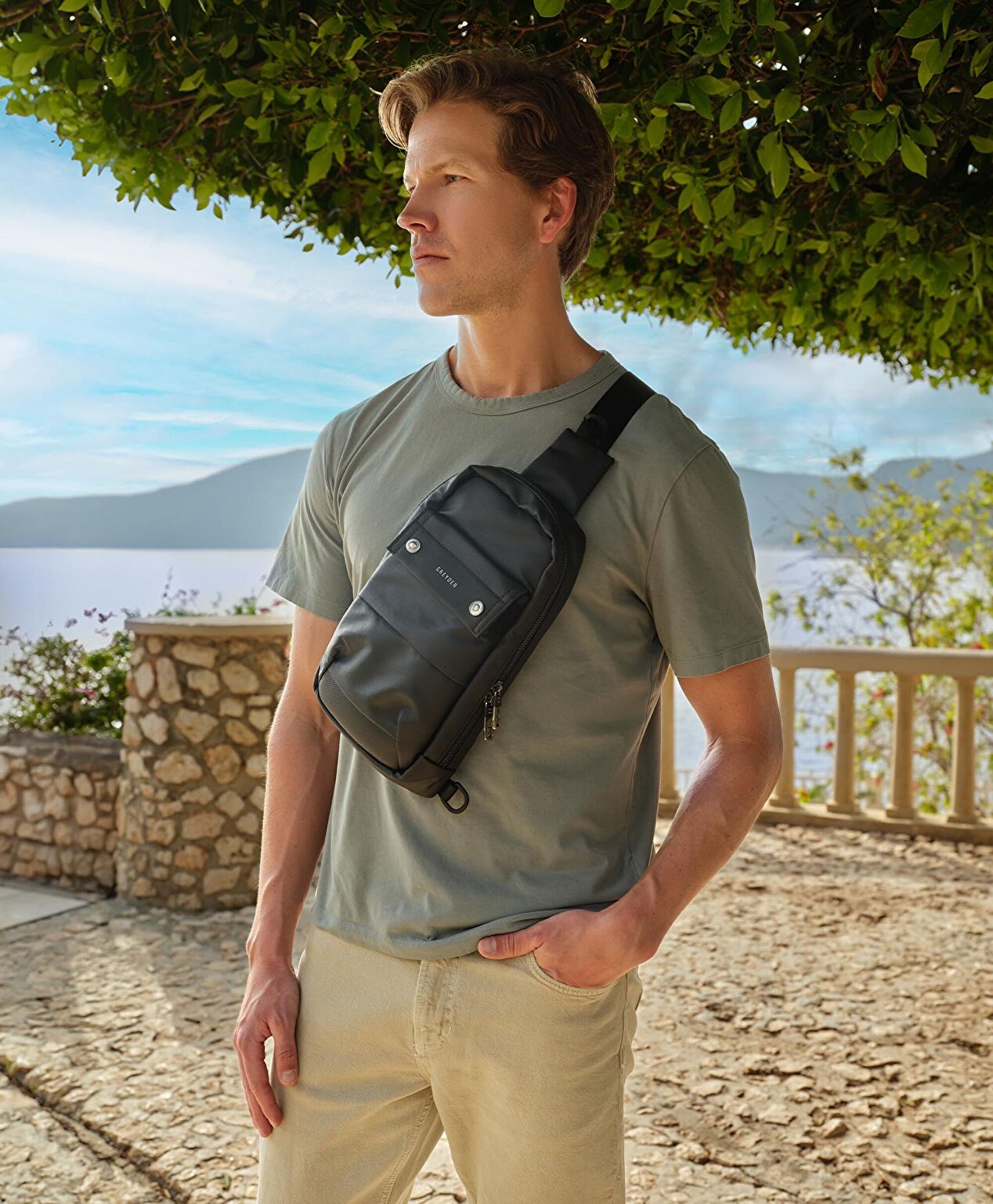 Erkek Siyah Çapraz Çanta - 5