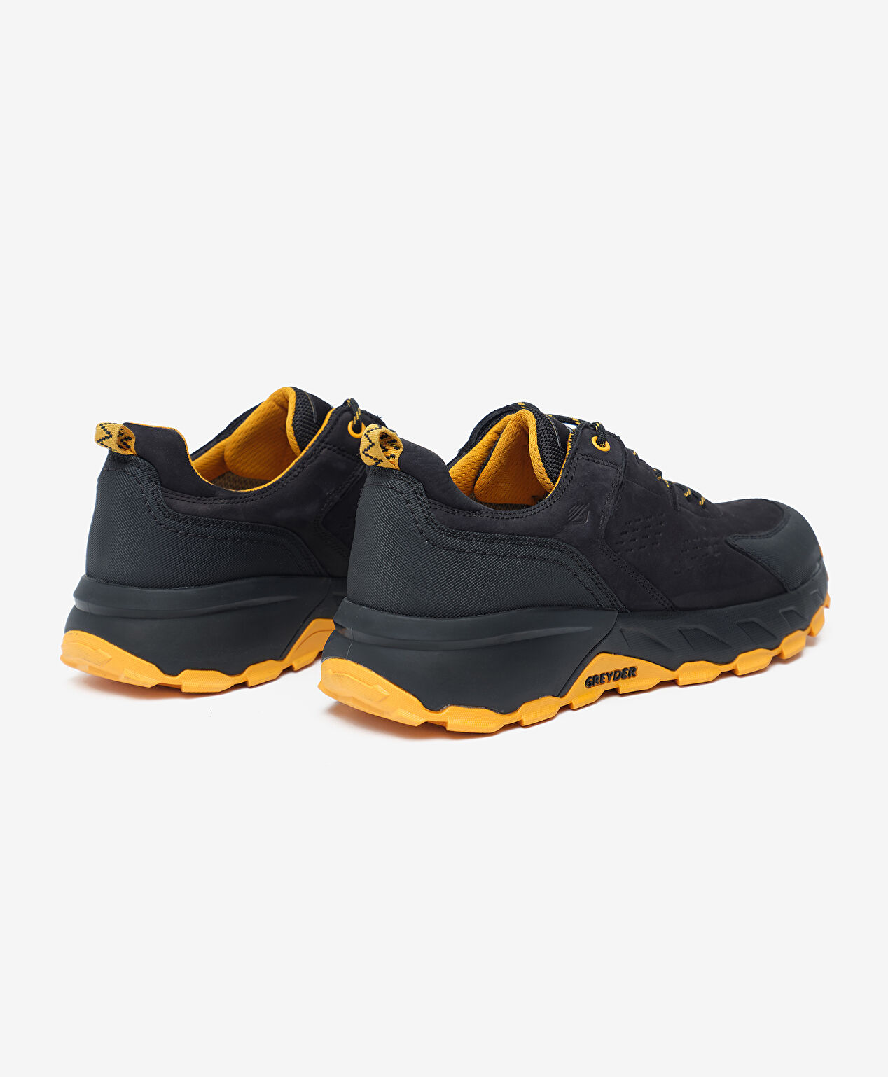 Erkek Siyah Sarı Hakiki Deri Su Geçirmez Outdoor Ayakkabı - 4