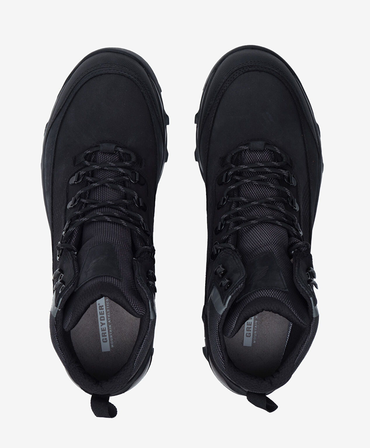 Erkek Siyah Hakiki Deri Su Geçirmez Outdoor Bot - 5