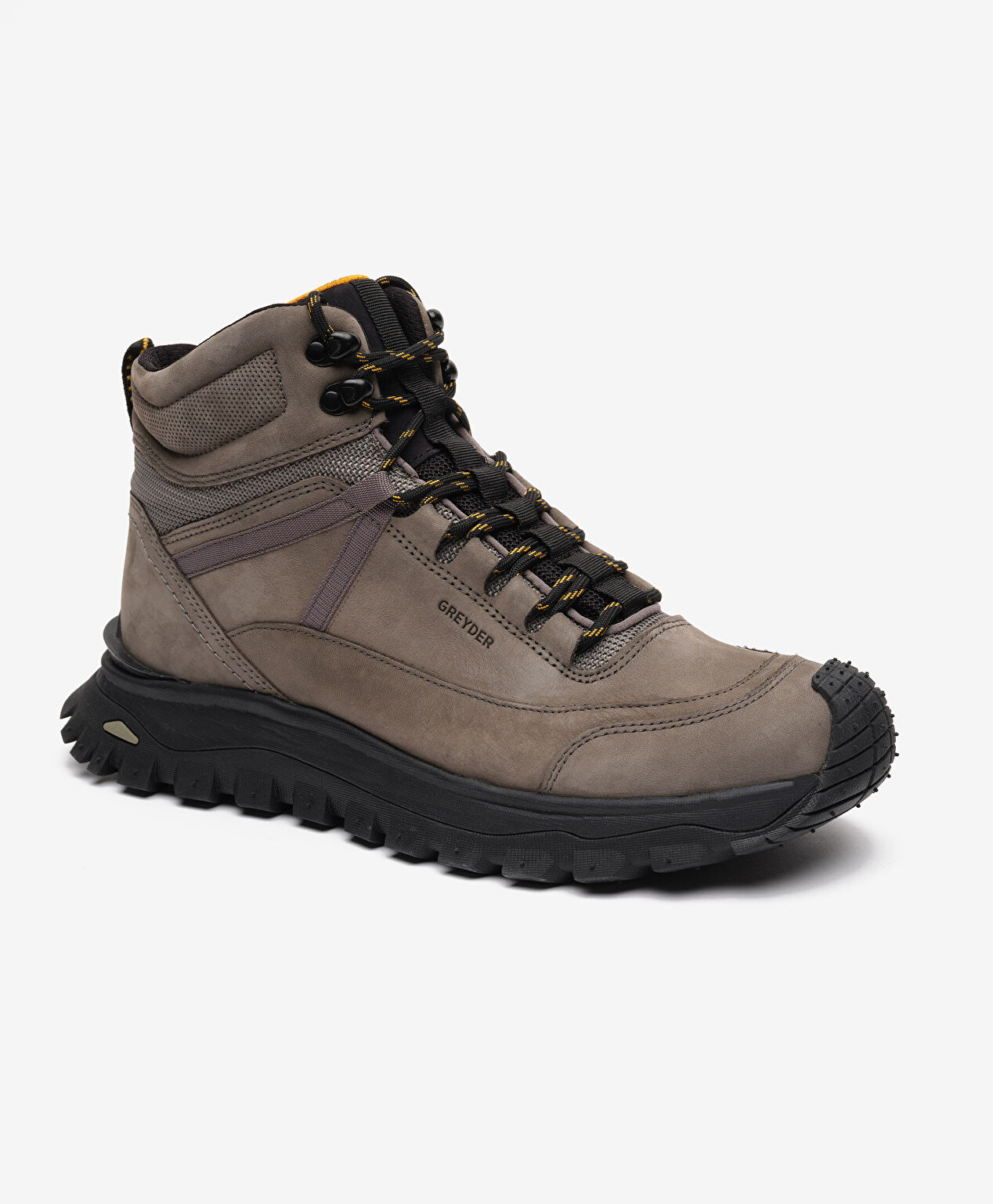 Erkek Koyu Gri Hakiki Deri Su Geçirmez Outdoor Bot - 3