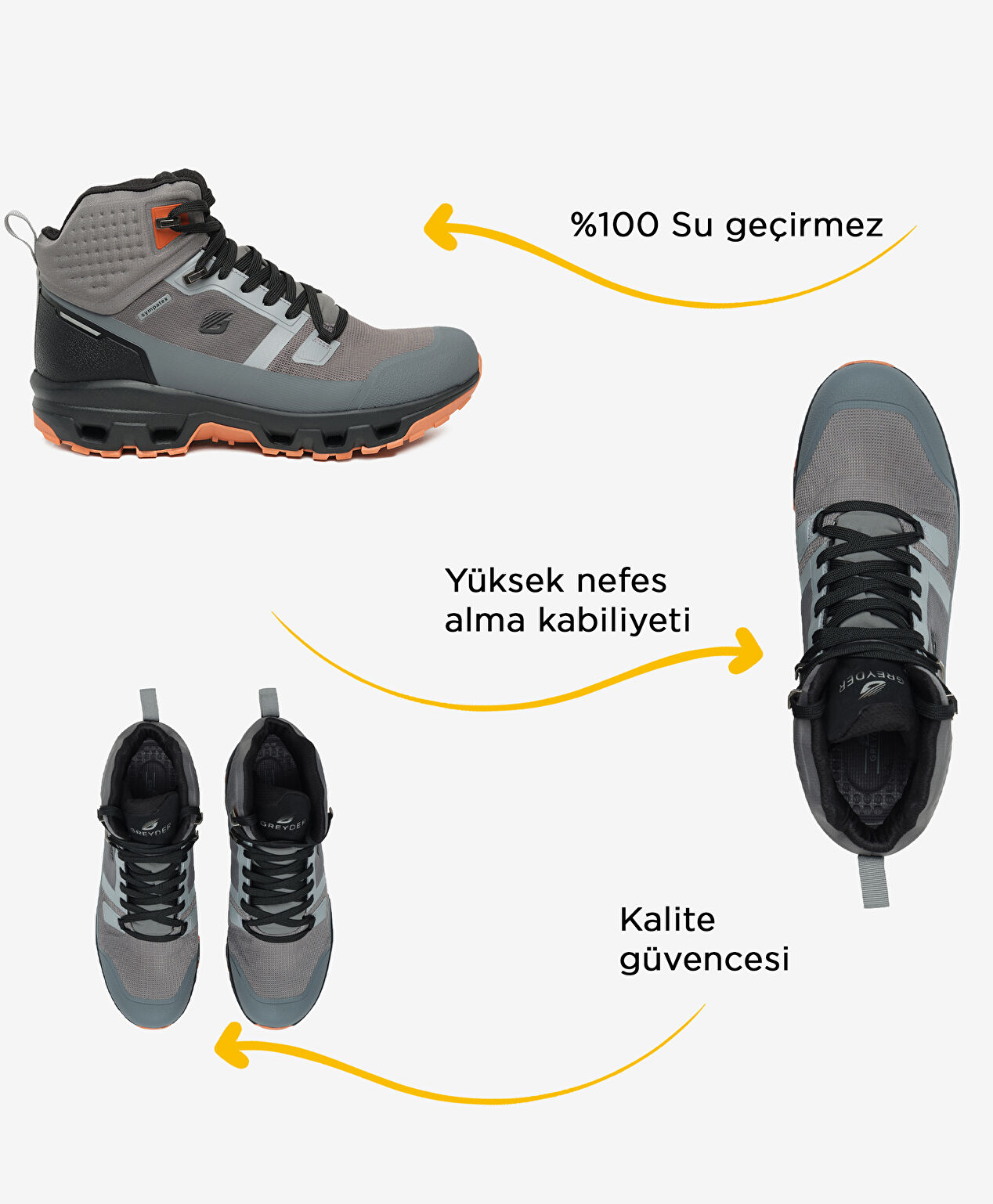 Erkek Füme Su Geçirmez Outdoor Bot - 2