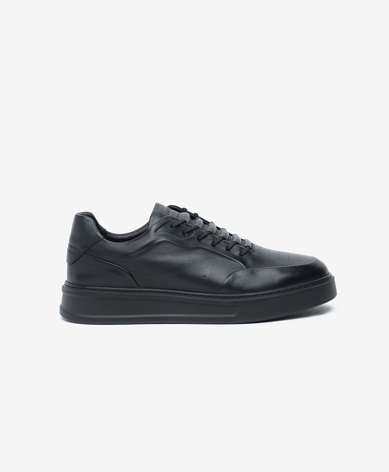 Erkek Siyah Hakiki Deri Ayakkabı - 1