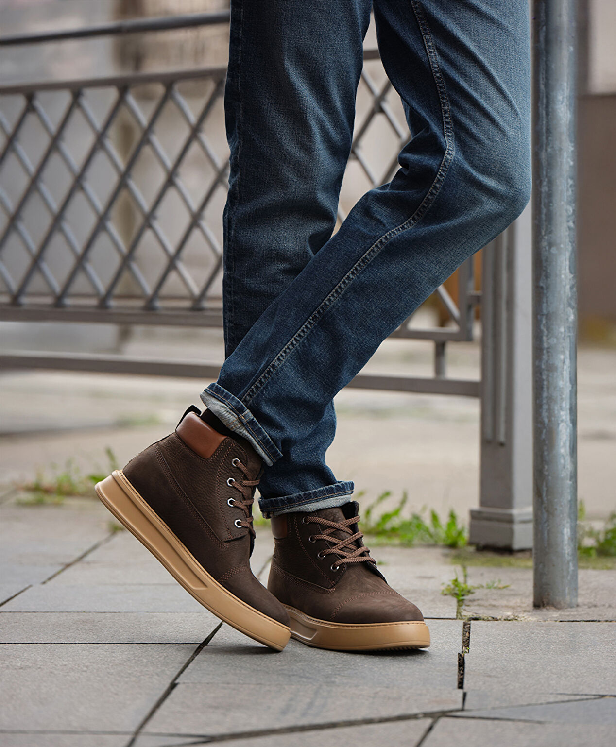 Erkek Duman Hakiki Deri Bot - 6