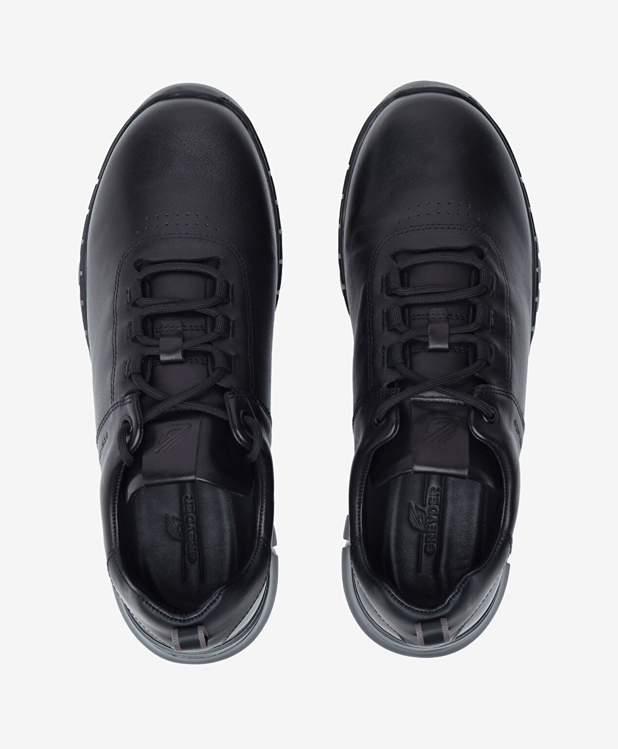 Erkek Siyah Hakiki Deri Ayakkabı - 5