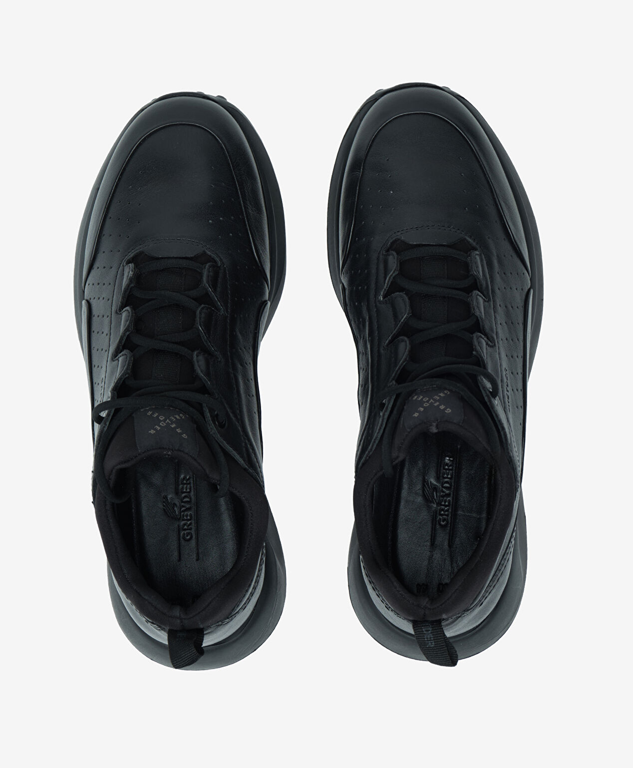 Erkek Siyah Hakiki Deri Ayakkabı - 5