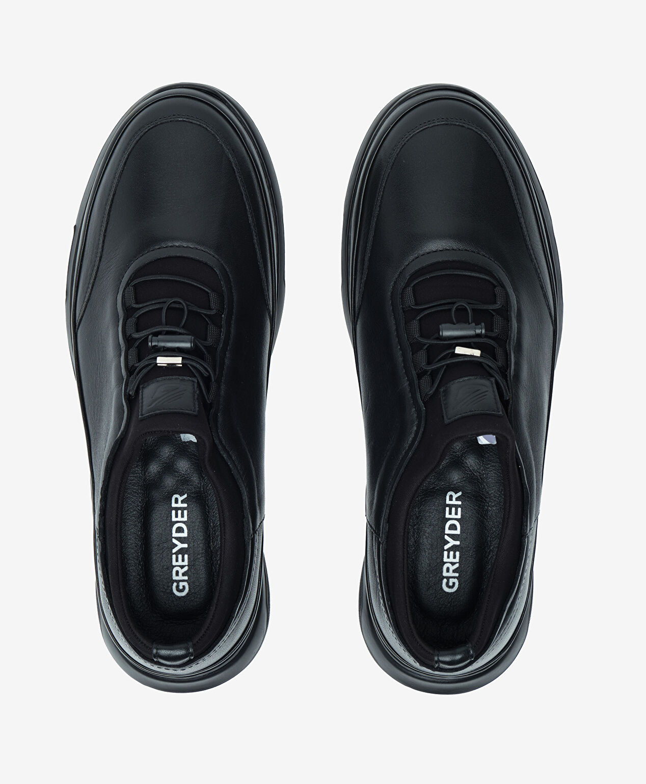 Erkek Siyah Hakiki Deri Casual Ayakkabı - 5