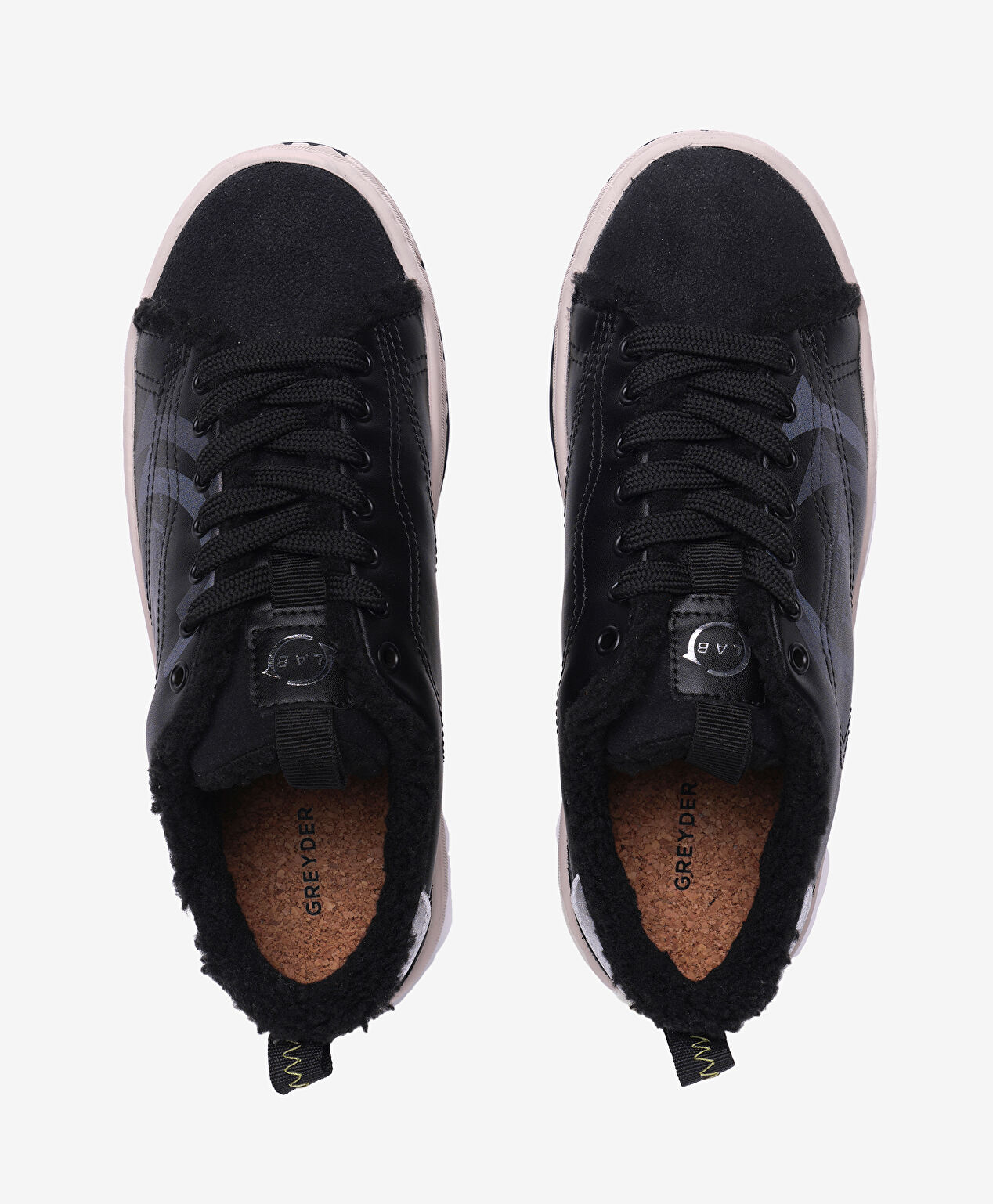 Greyder LAB Kadın Siyah Hakiki Deri Sneaker Ayakkabı - 5