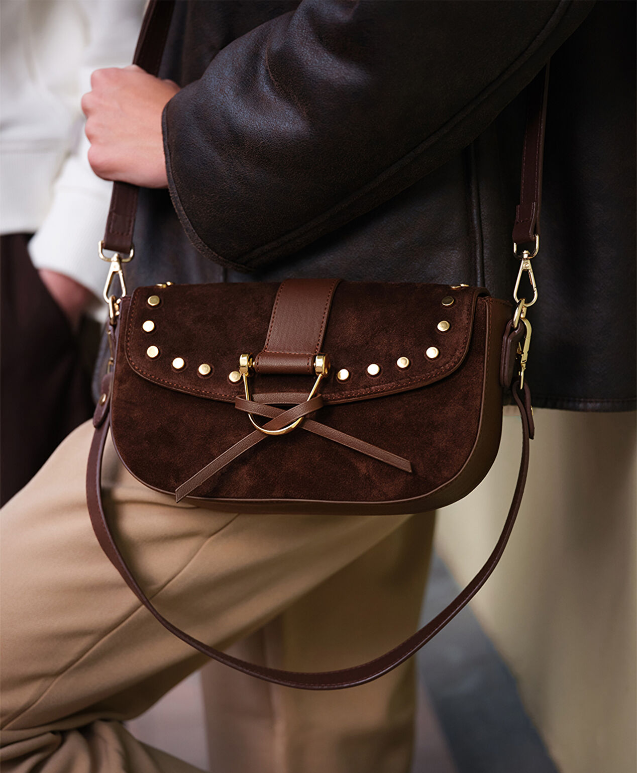 Kadın Kahverengi Çapraz Çanta - 5