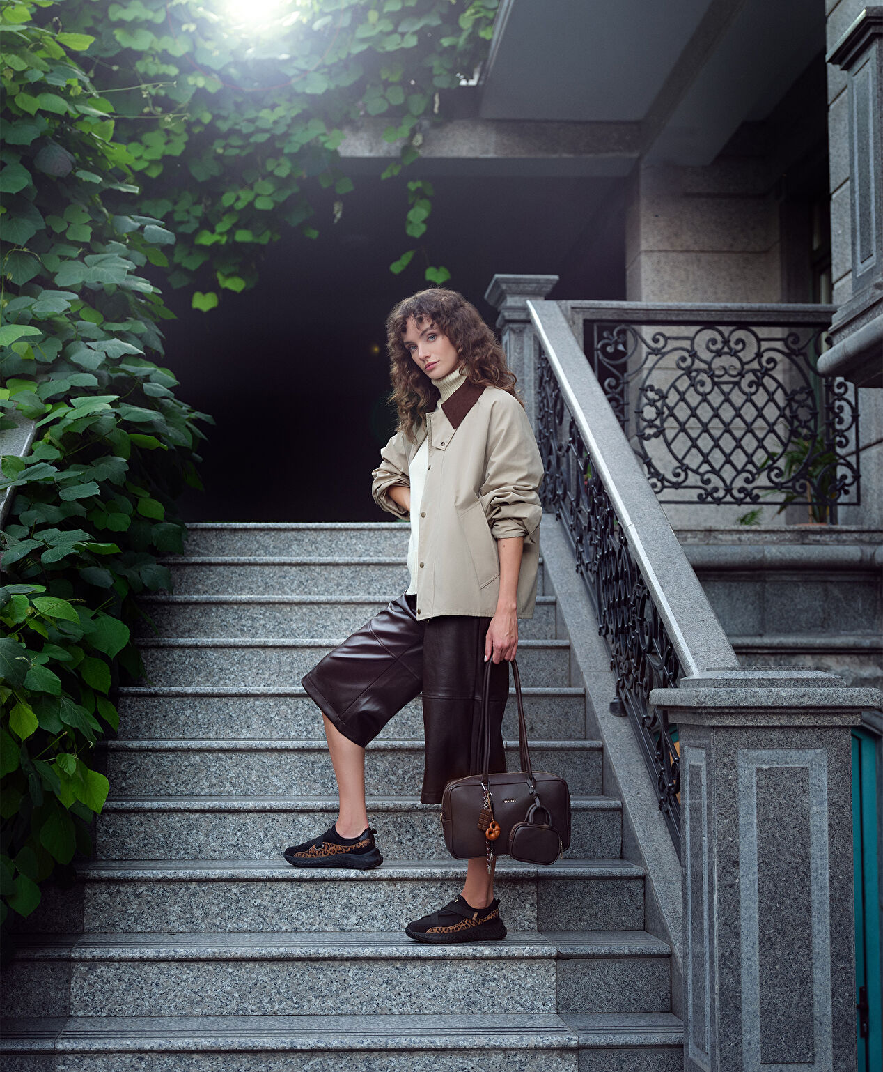 Kadın Kahverengi Omuz Çantası - 6