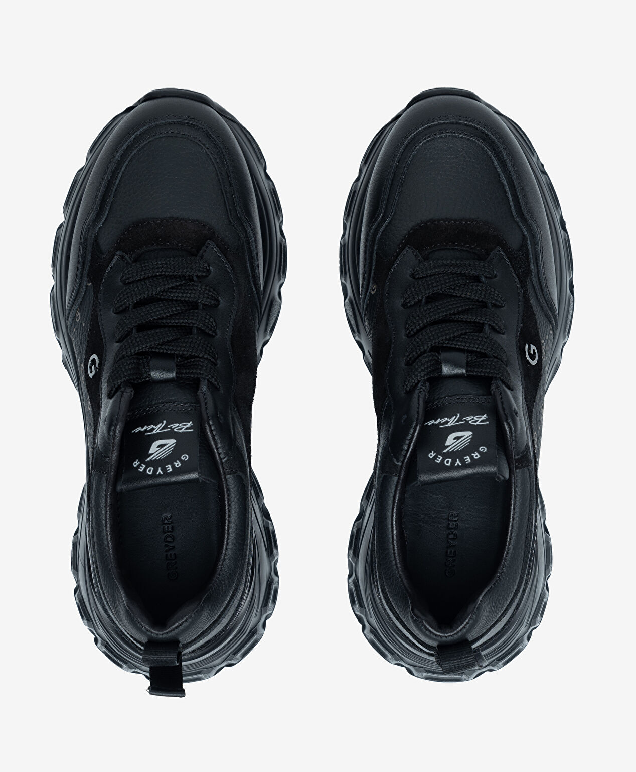 Kadın Siyah Hakiki Deri Spor Ayakkabı - 5