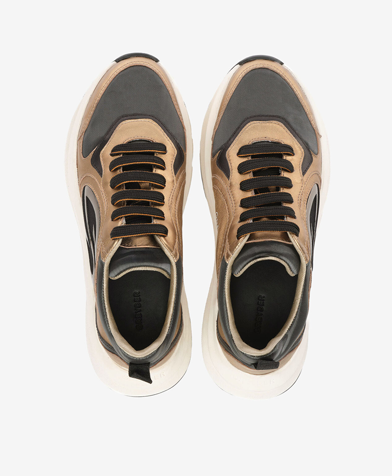 Kadın Bronz Hakiki Deri Spor Ayakkabı - 5