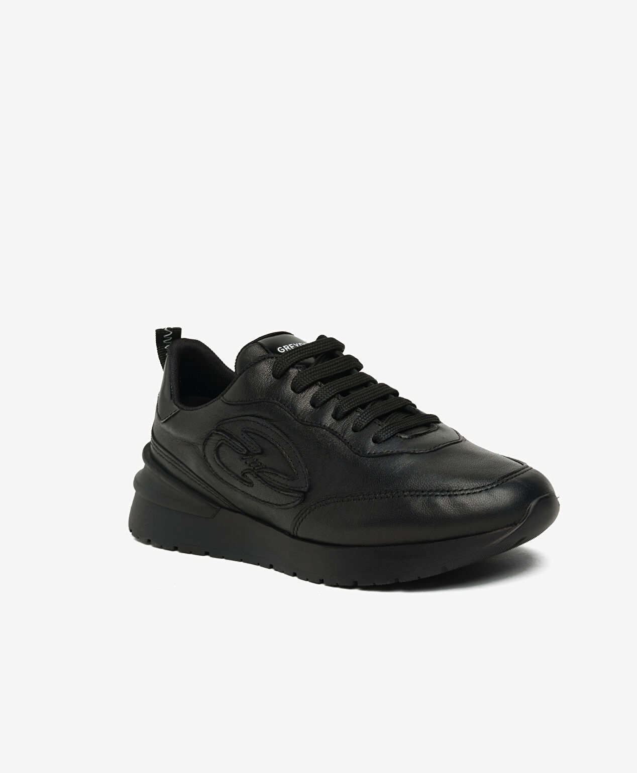 Kadın Siyah Hakiki Deri Spor Ayakkabı - 2