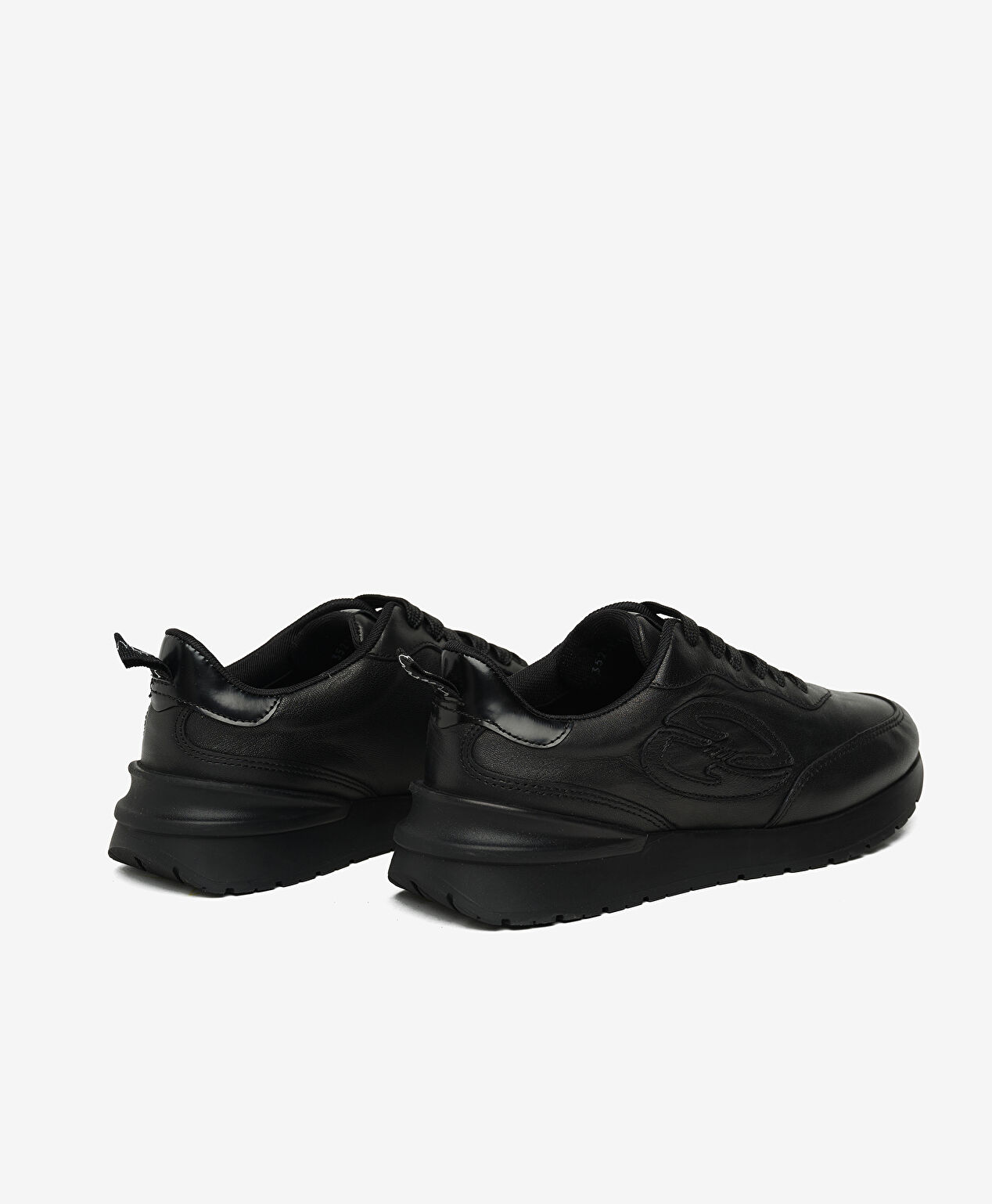 Kadın Siyah Hakiki Deri Spor Ayakkabı - 4