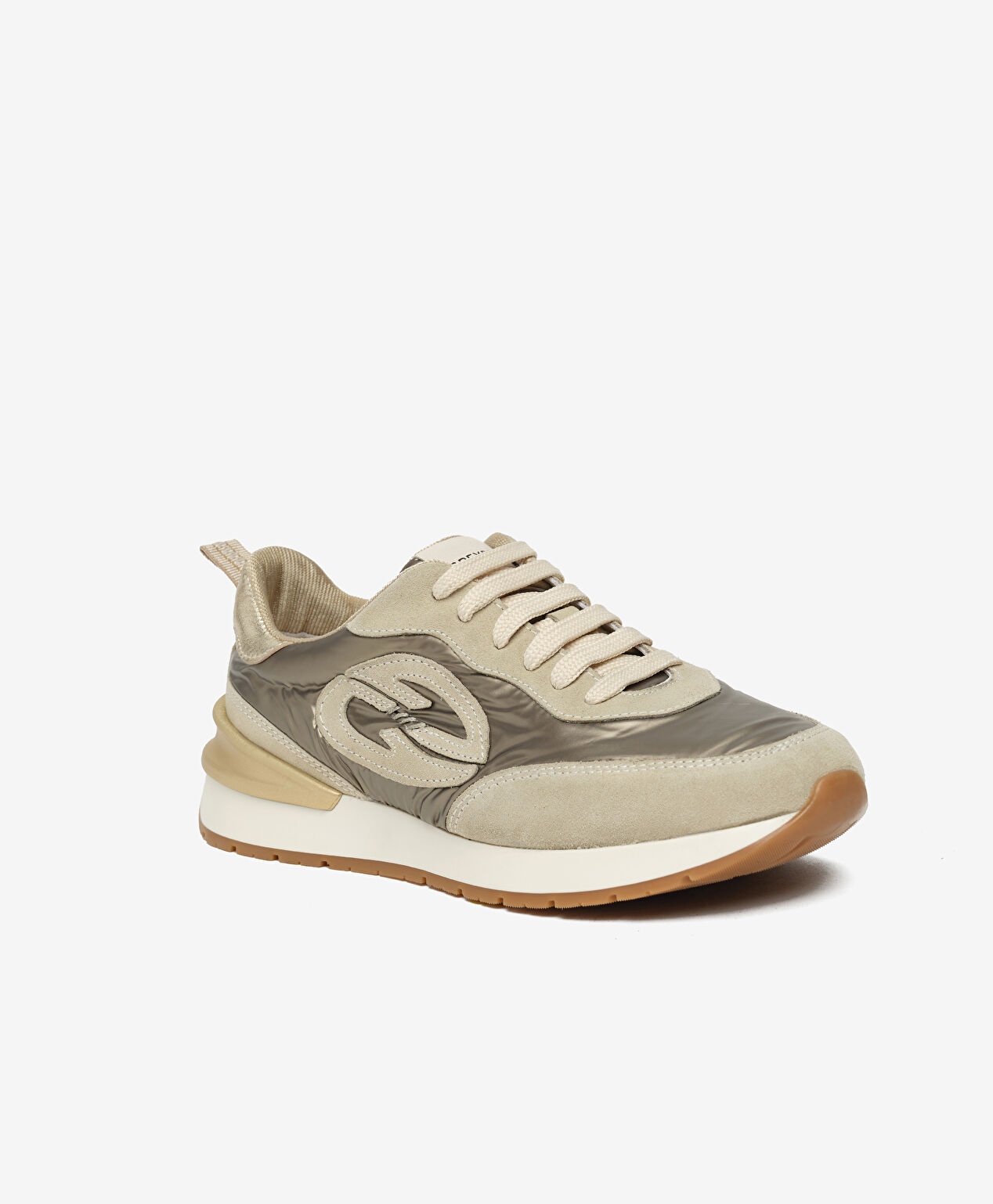Kadın Bej Hakiki Deri Spor Ayakkabı - 2