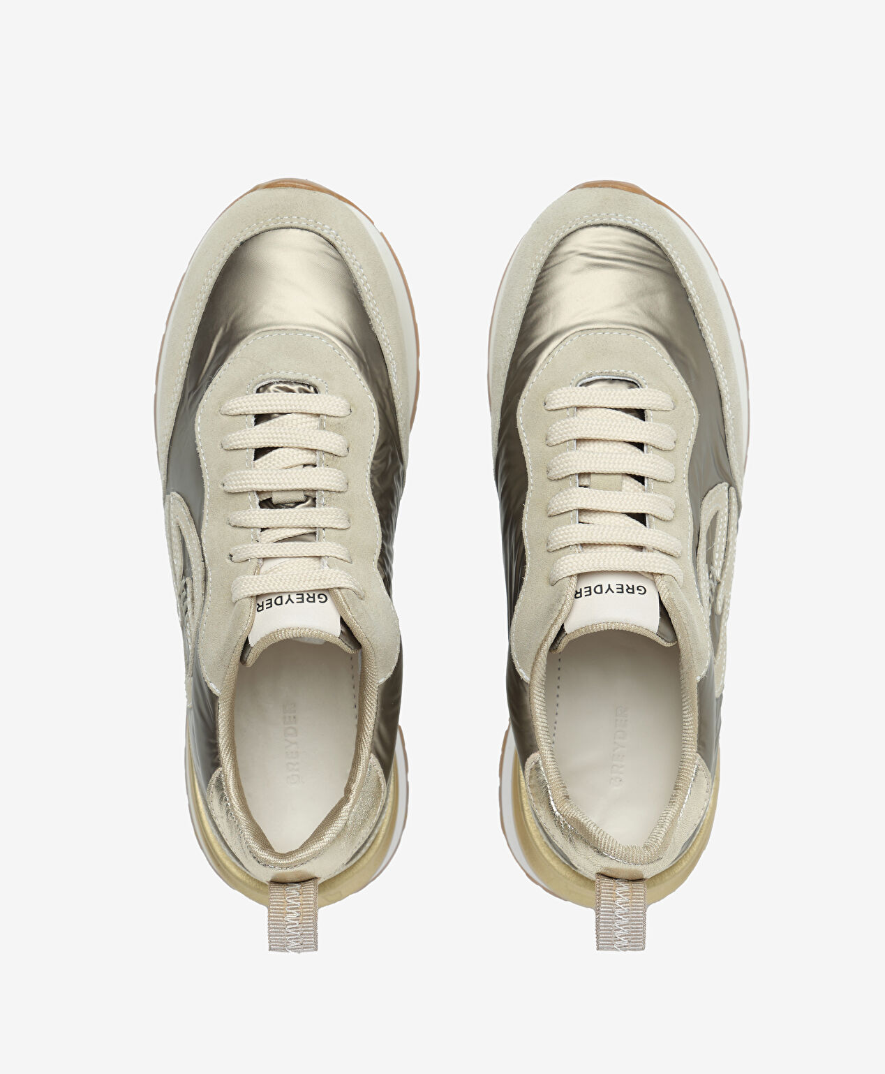 Kadın Bej Hakiki Deri Spor Ayakkabı - 5