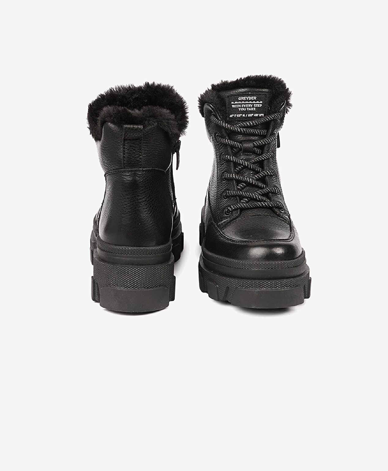 Kadın Siyah Hakiki Deri Bot - 7