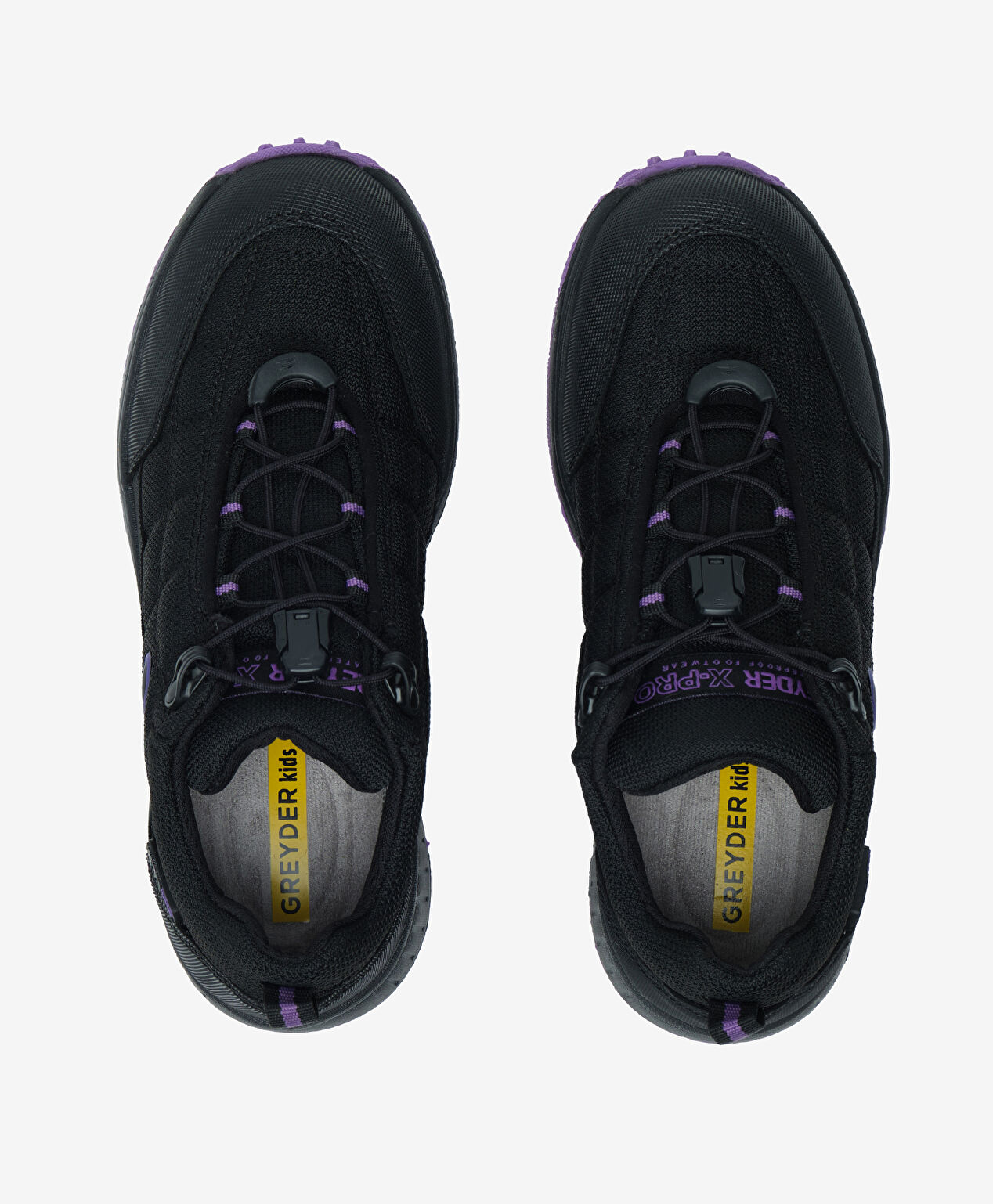 Erkek Çocuk Siyah Mor Su Geçirmez Outdoor Ayakkabı - 5