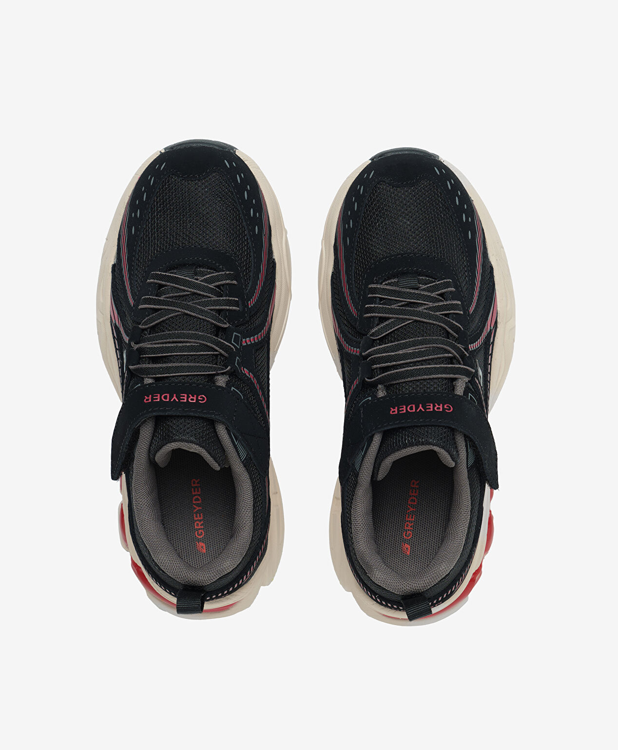 Çocuk Siyah Bordo Su Geçirmez Hakiki Deri Spor Ayakkabı - 6