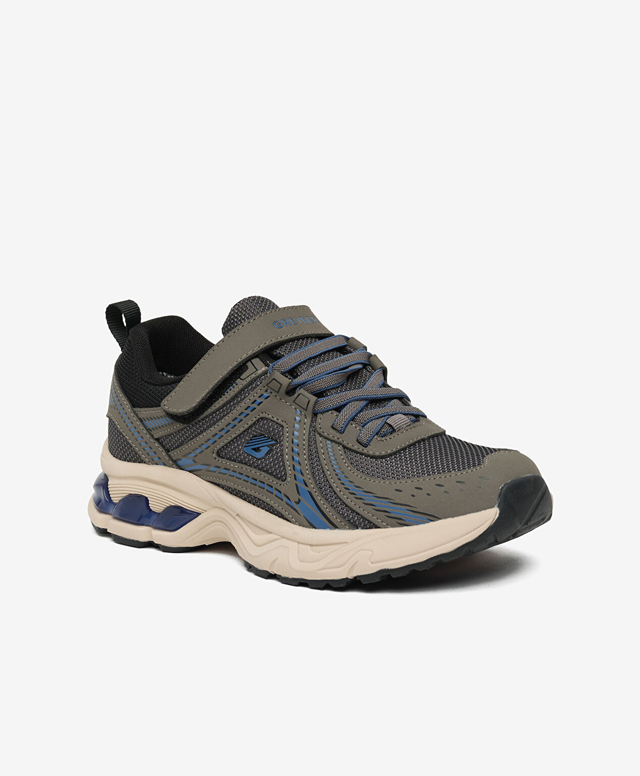 Çocuk Gri Saks Su Geçirmez Hakiki Deri Spor Ayakkabı - 2