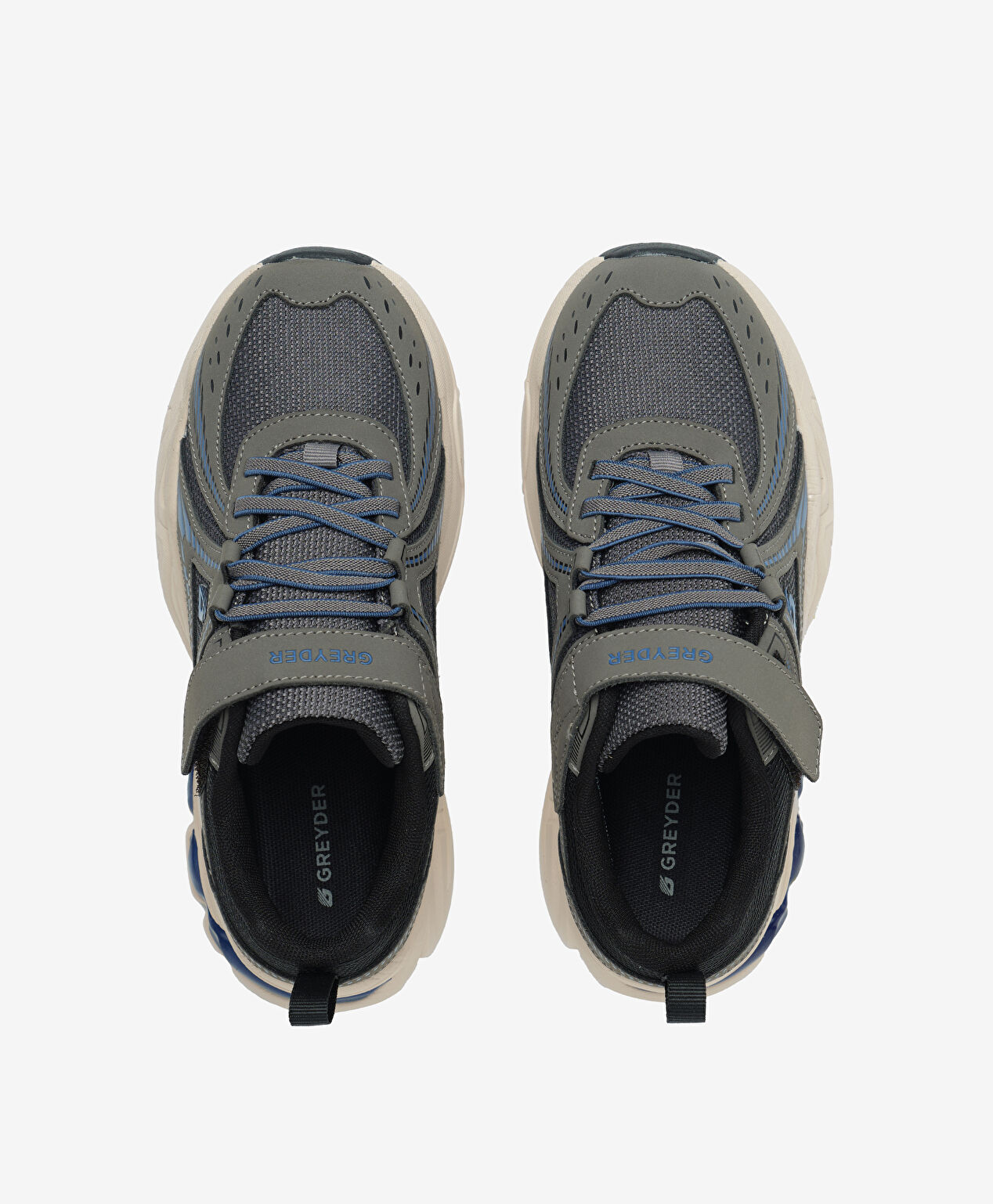 Çocuk Gri Saks Su Geçirmez Hakiki Deri Spor Ayakkabı - 5