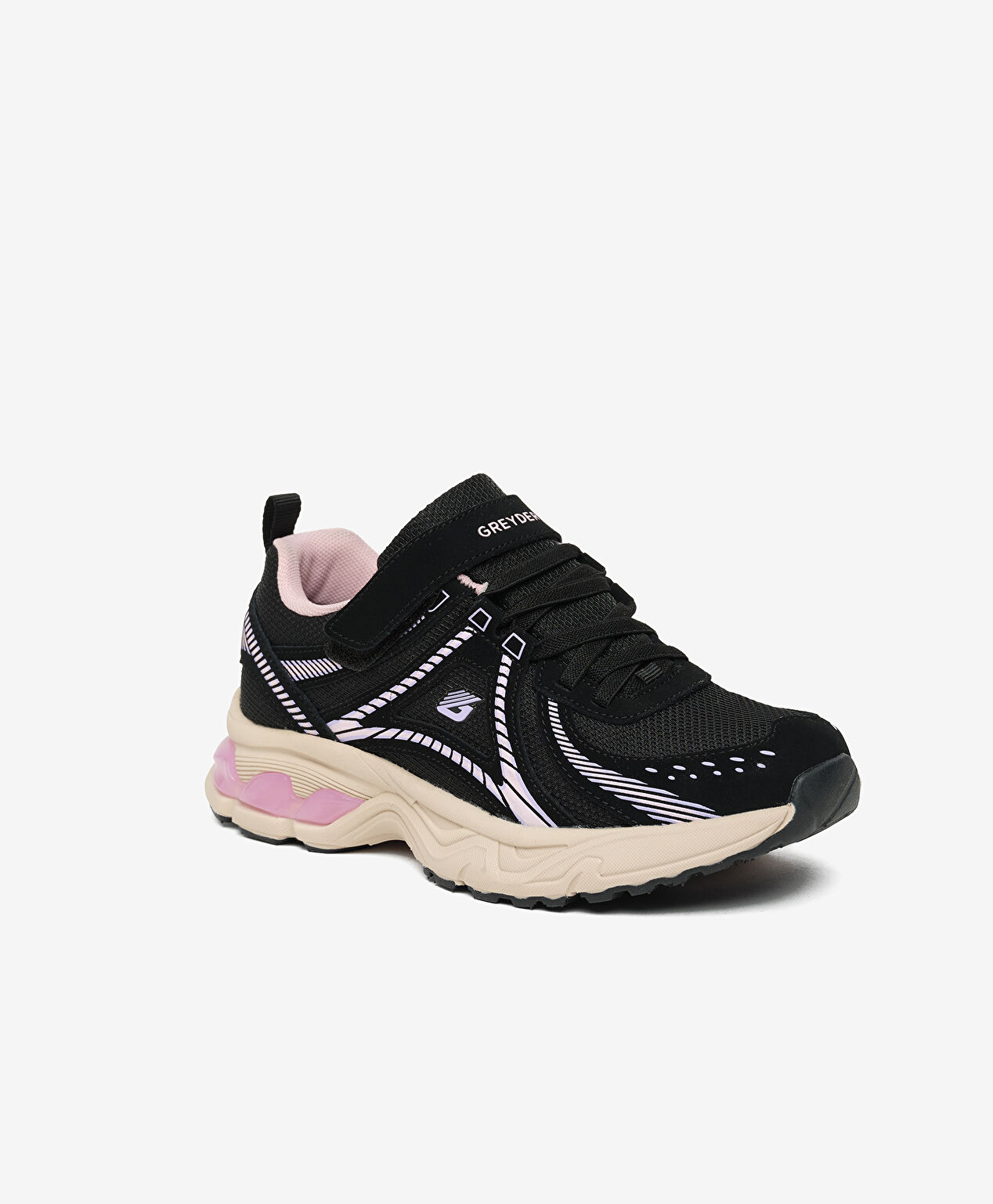 Çocuk Siyah Lila Su Geçirmez Hakiki Deri Spor Ayakkabı - 3