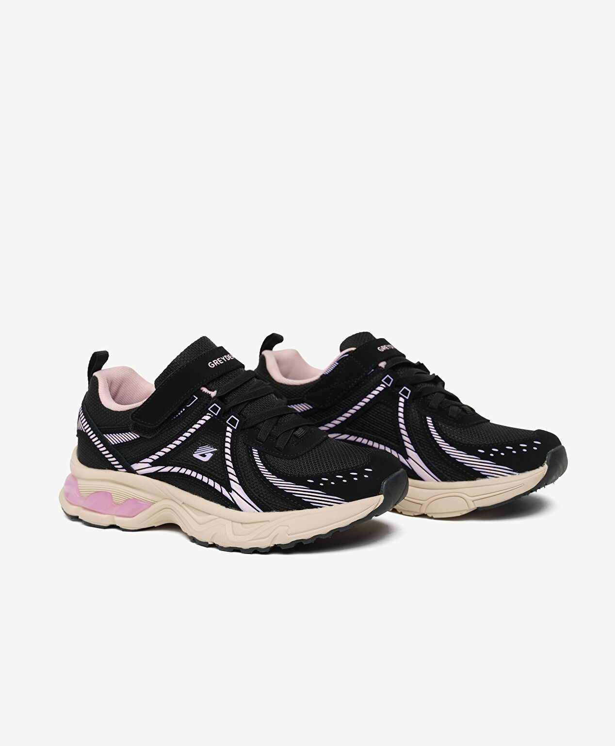 Çocuk Siyah Lila Su Geçirmez Hakiki Deri Spor Ayakkabı - 4