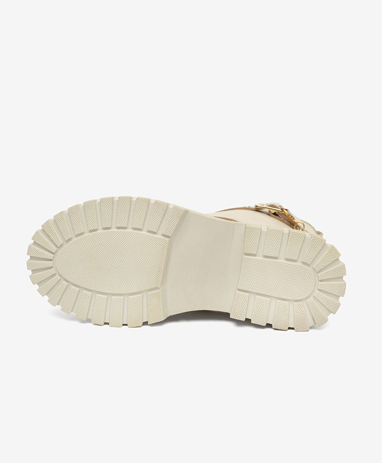 Çocuk Bej Hakiki Deri Military Bot - 5