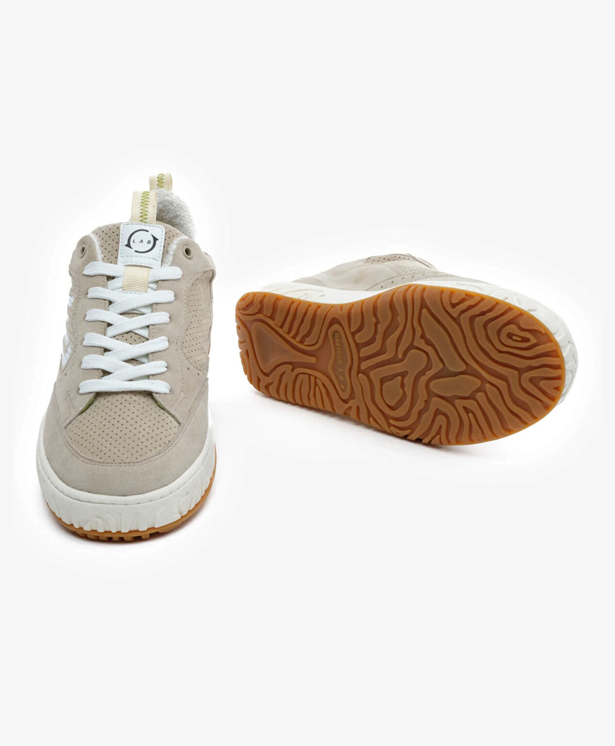 GreyderLab Erkek Ekru Sneaker Ayakkabı - 6