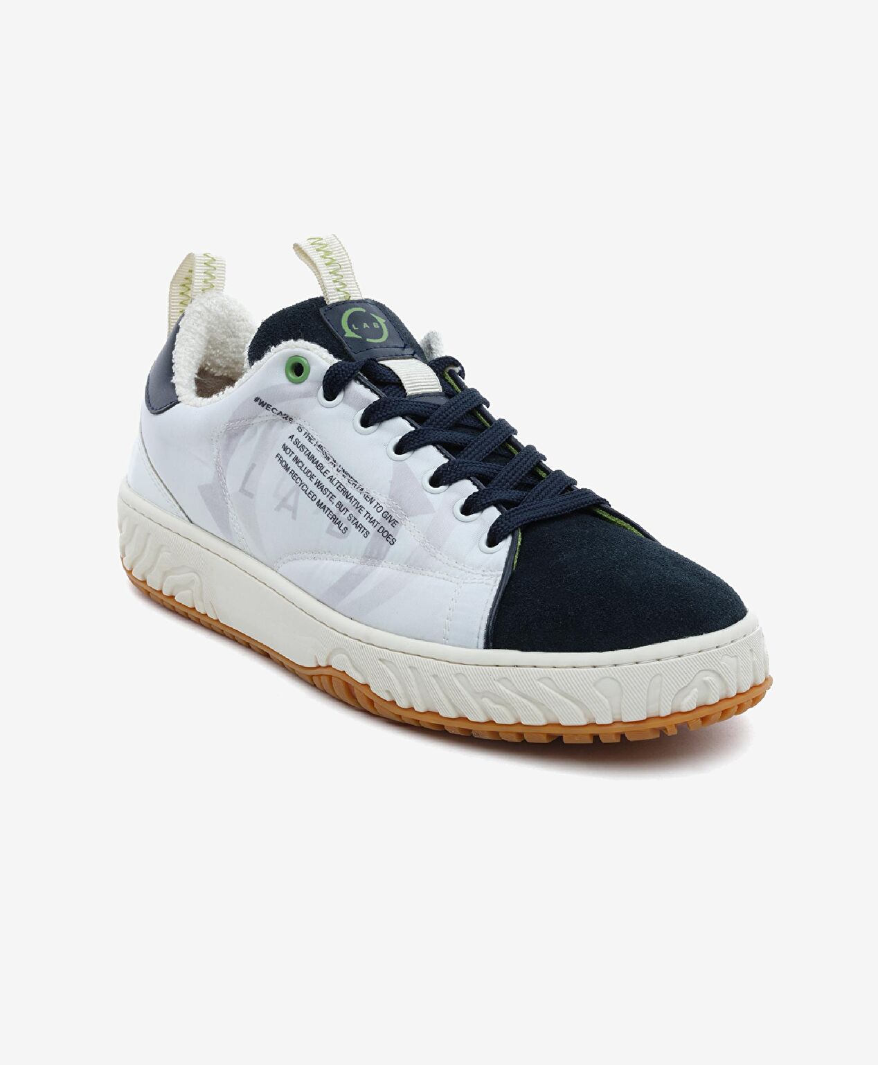 GreyderLab Erkek Beyaz Denim Sneaker Ayakkabı - 2