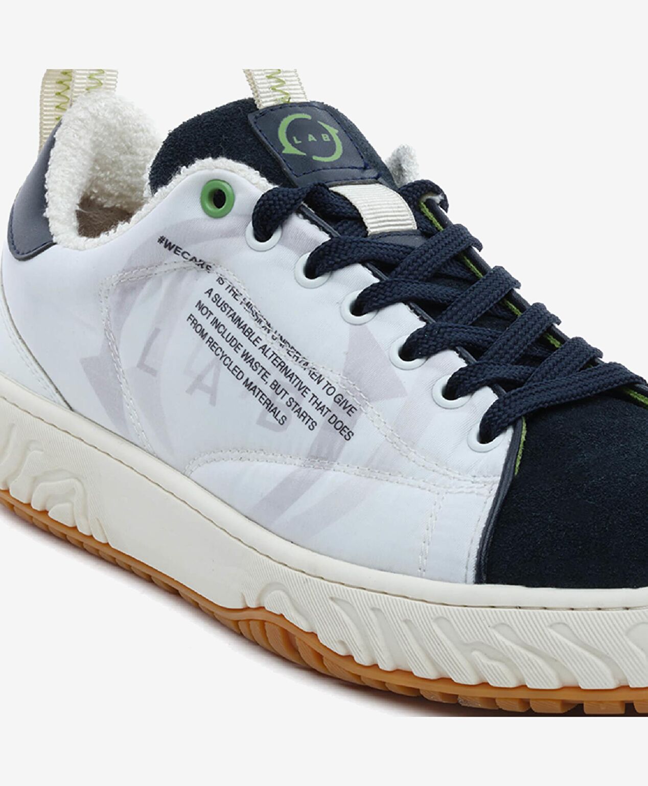 GreyderLab Erkek Beyaz Denim Sneaker Ayakkabı - 5