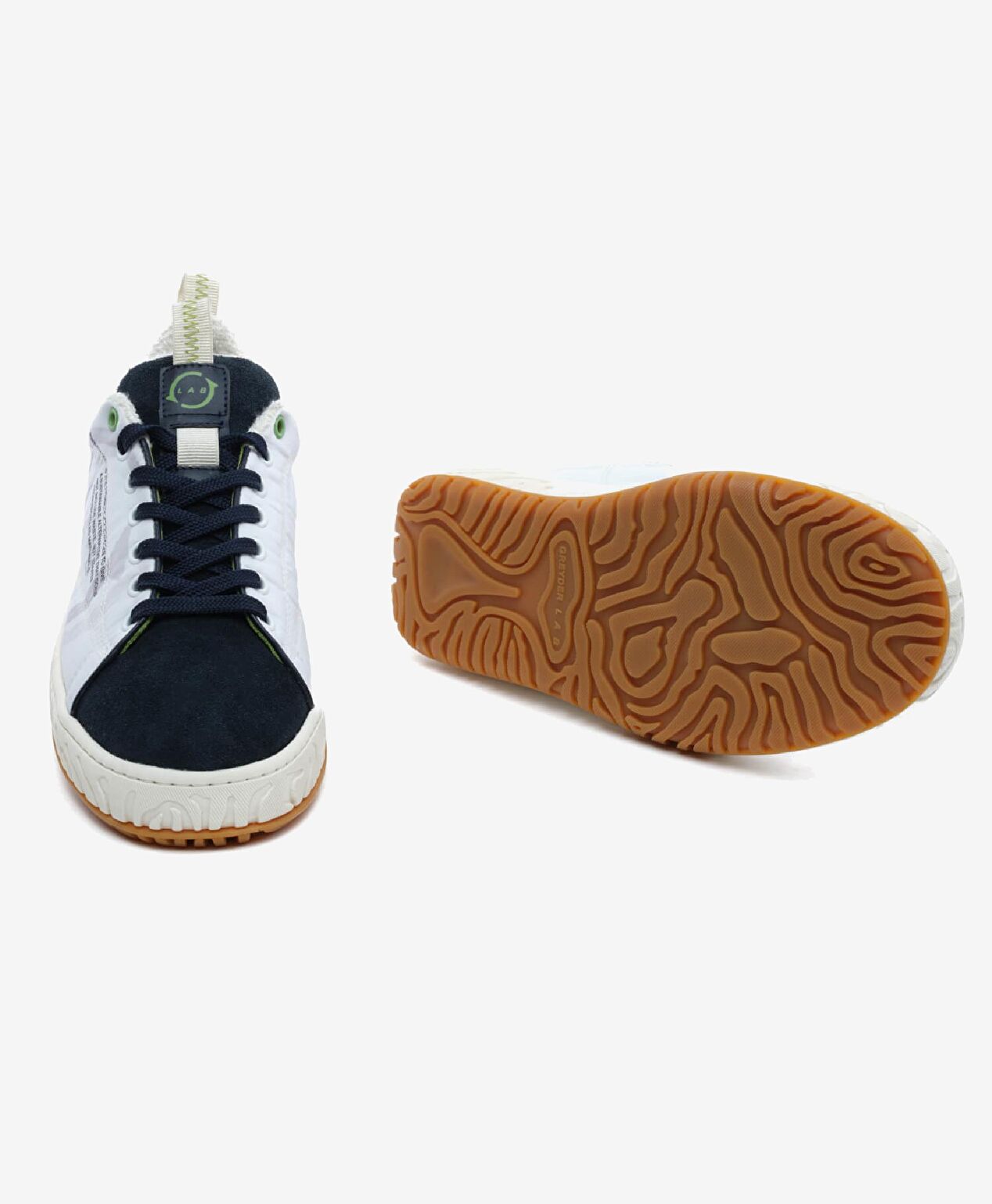 GreyderLab Erkek Beyaz Denim Sneaker Ayakkabı - 6