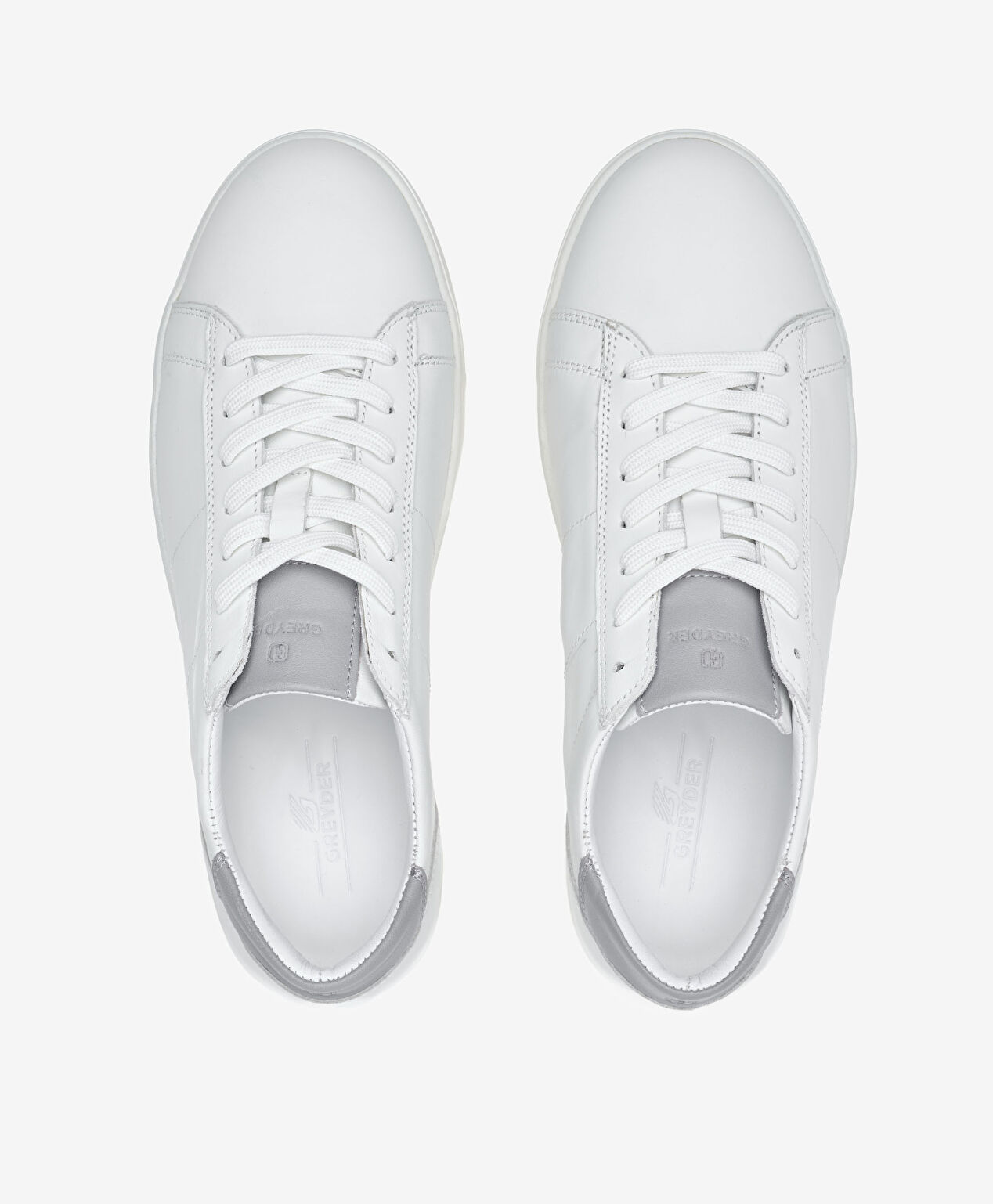 Erkek Beyaz Hakiki Deri Sneaker Ayakkabı - 5