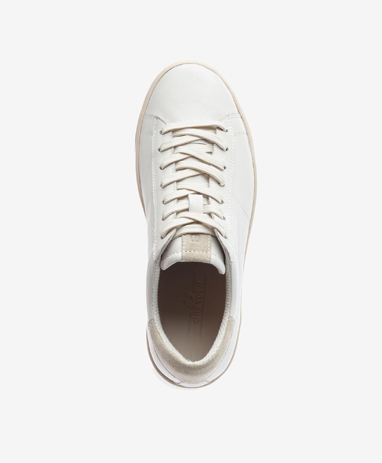 Erkek Kirli Beyaz Hakiki Deri Sneaker Ayakkabı - 4