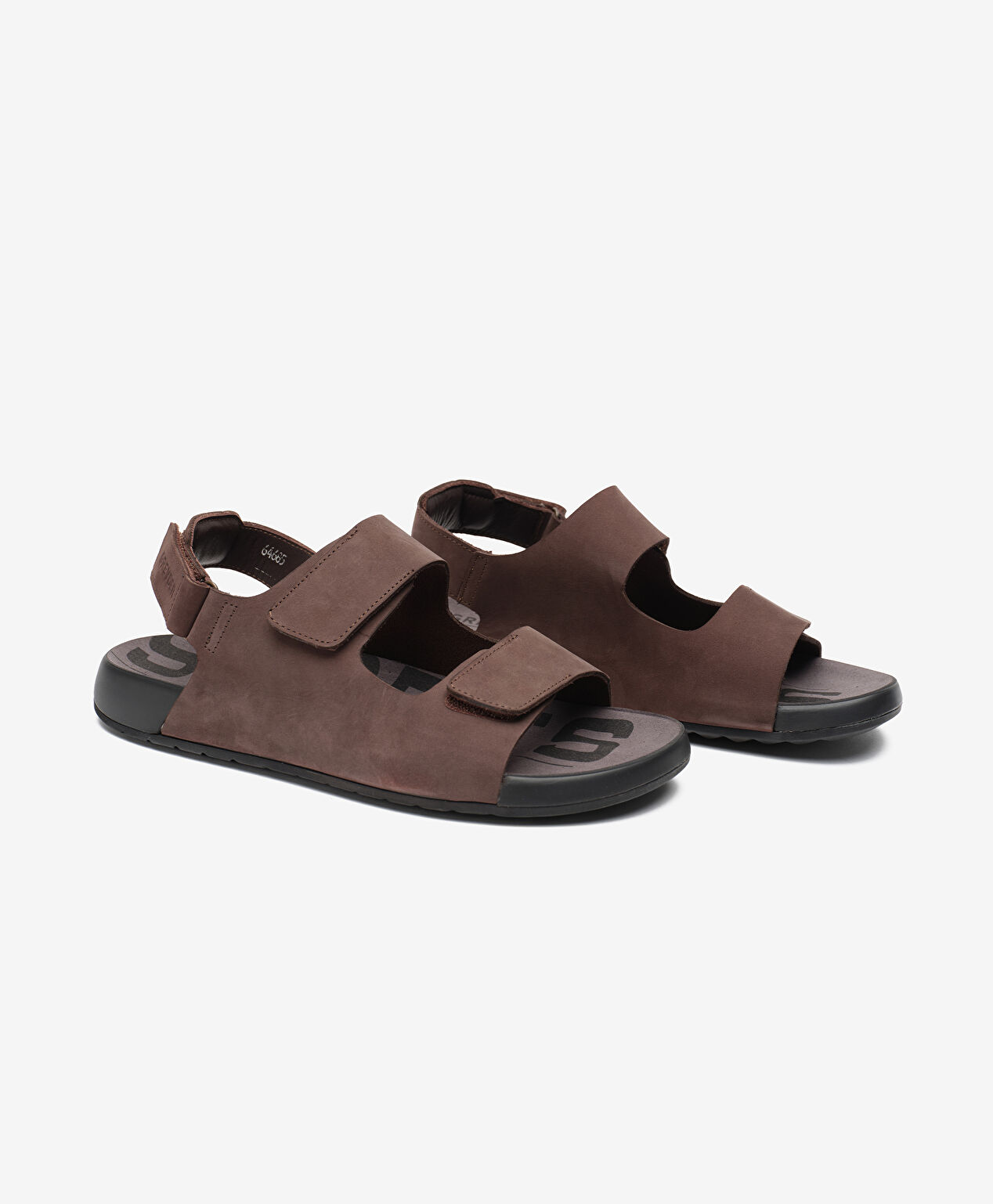 Erkek Kahverengi Nubuk Hakiki Deri Sandalet - 3