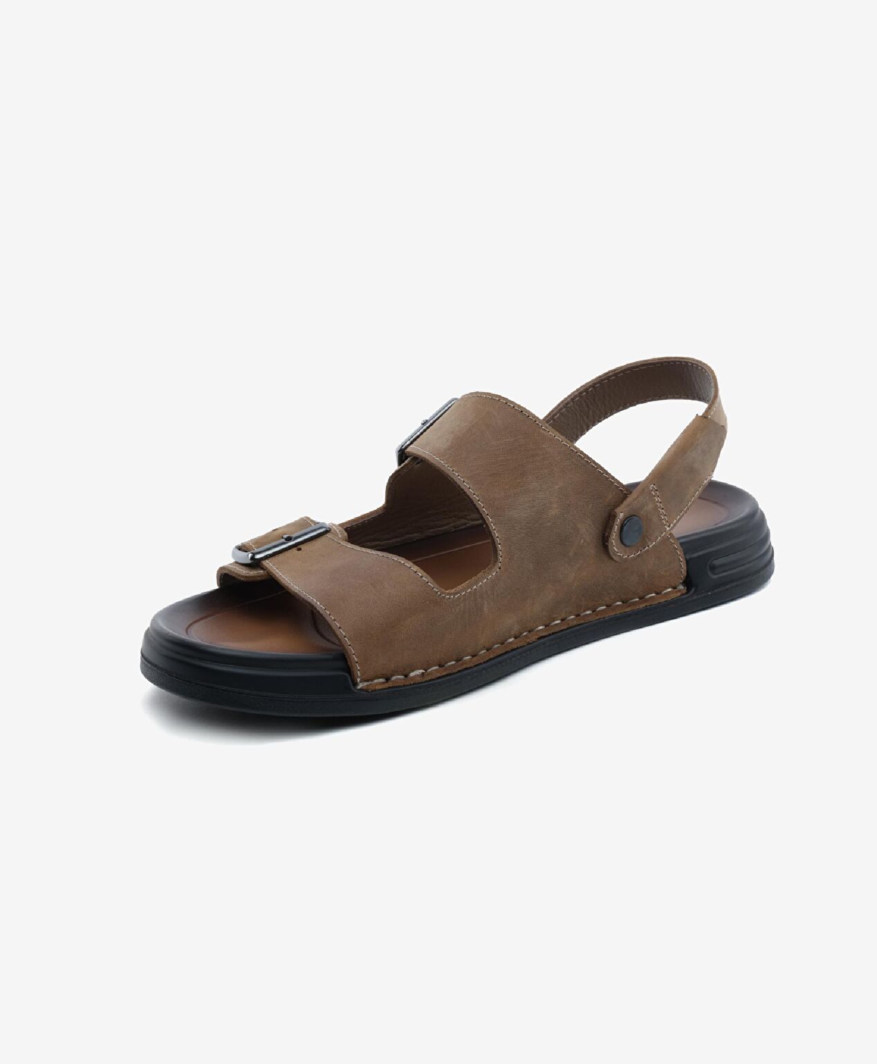Erkek Kum Hakiki Deri Sandalet - 4