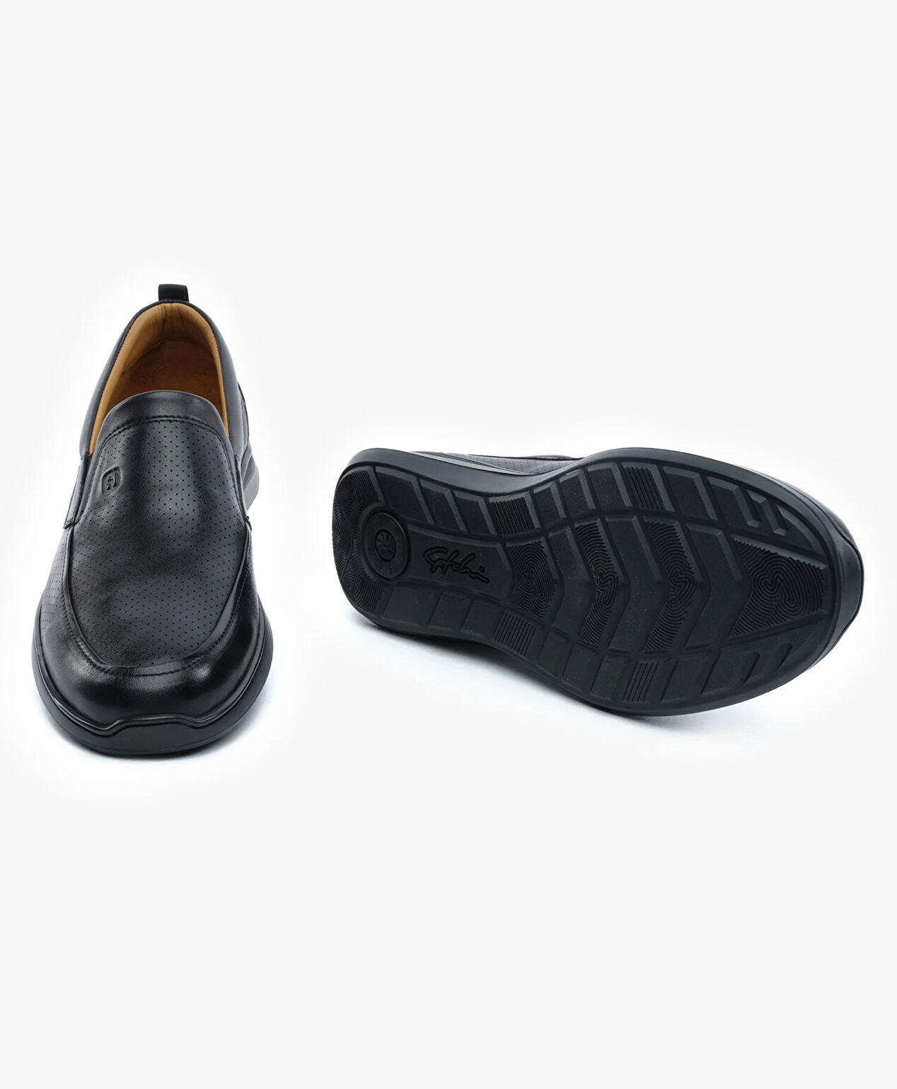 Erkek Siyah Hakiki Deri Comfort Ayakkabı - 6