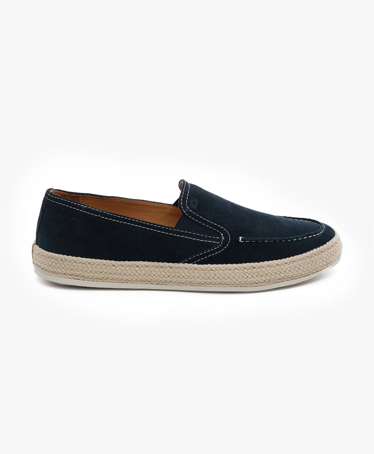 Erkek Lacivert Hakiki Deri Loafer Ayakkabı - 1