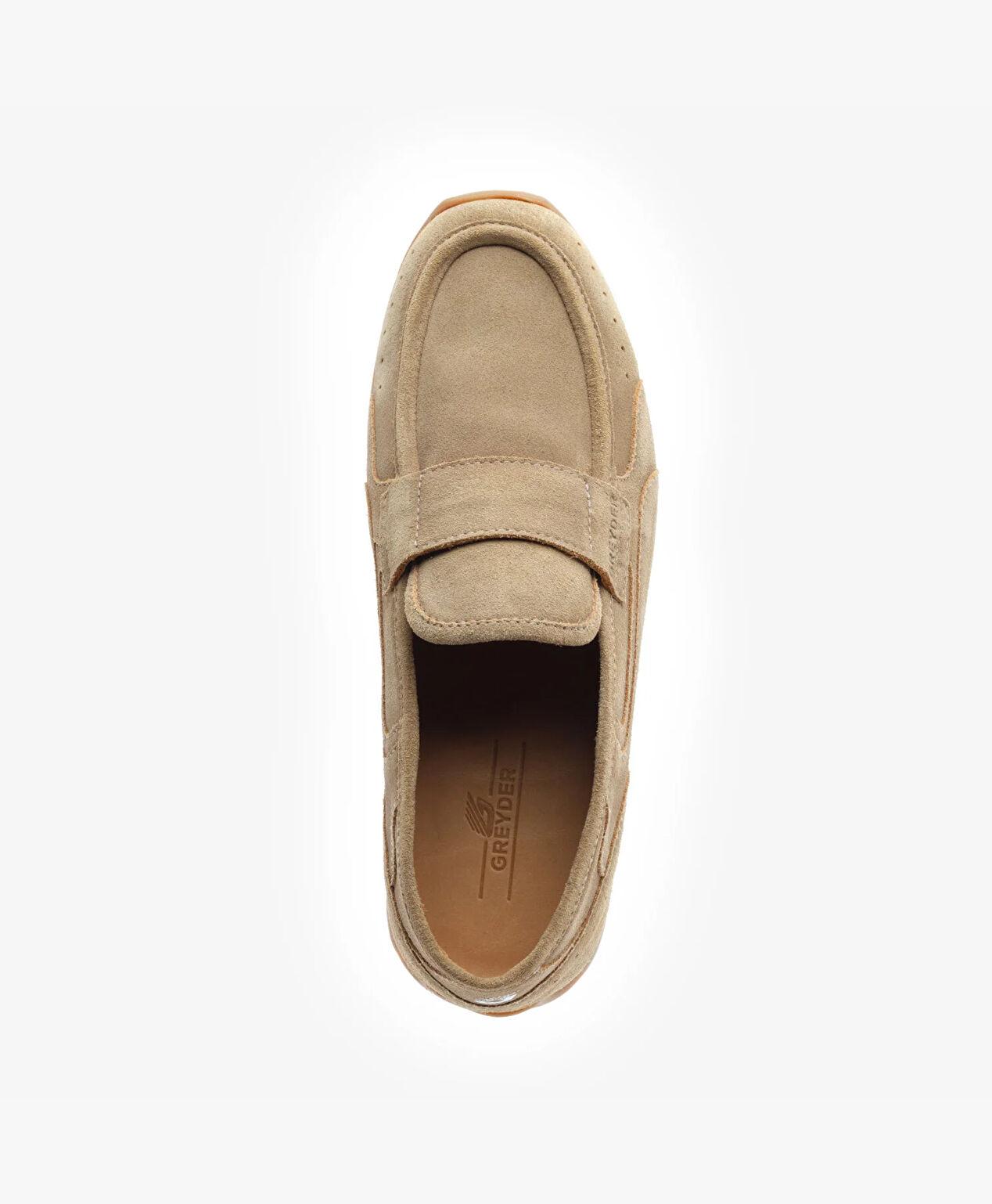 Erkek Ekru Hakiki Deri Loafer Ayakkabı - 4