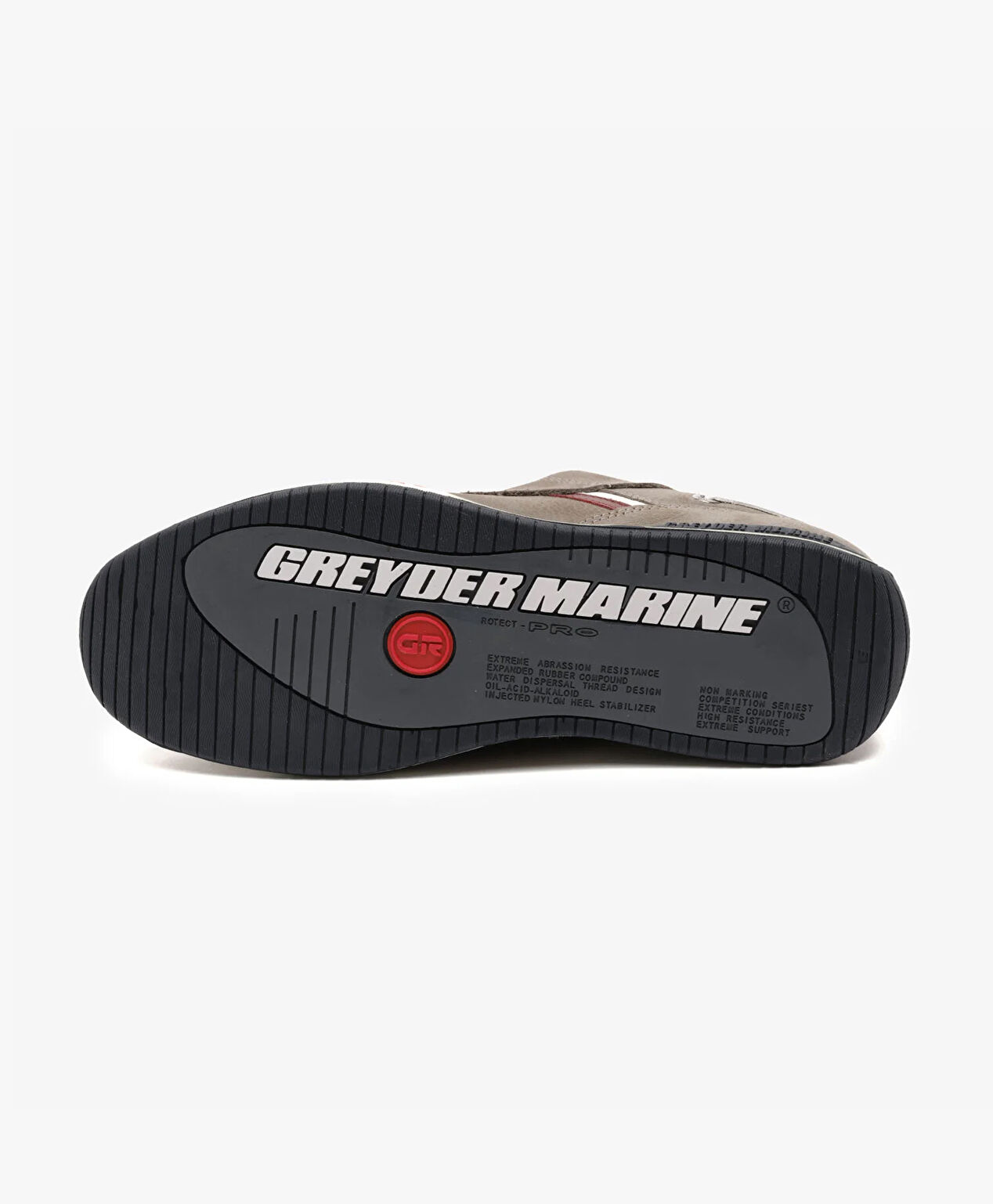 Erkek Gri Hakiki Deri Marine Ayakkabı - 6