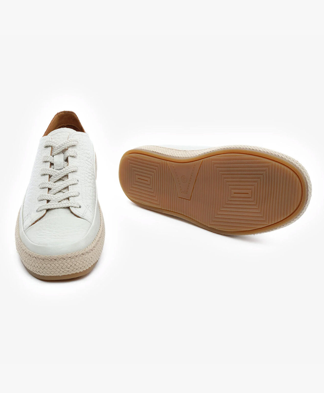 Erkek Kum Hakiki Deri Sneaker Ayakkabı - 6