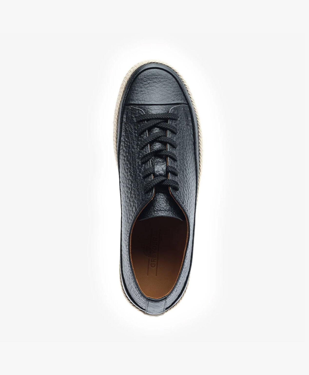 Erkek Siyah Hakiki Deri Sneaker Ayakkabı - 4