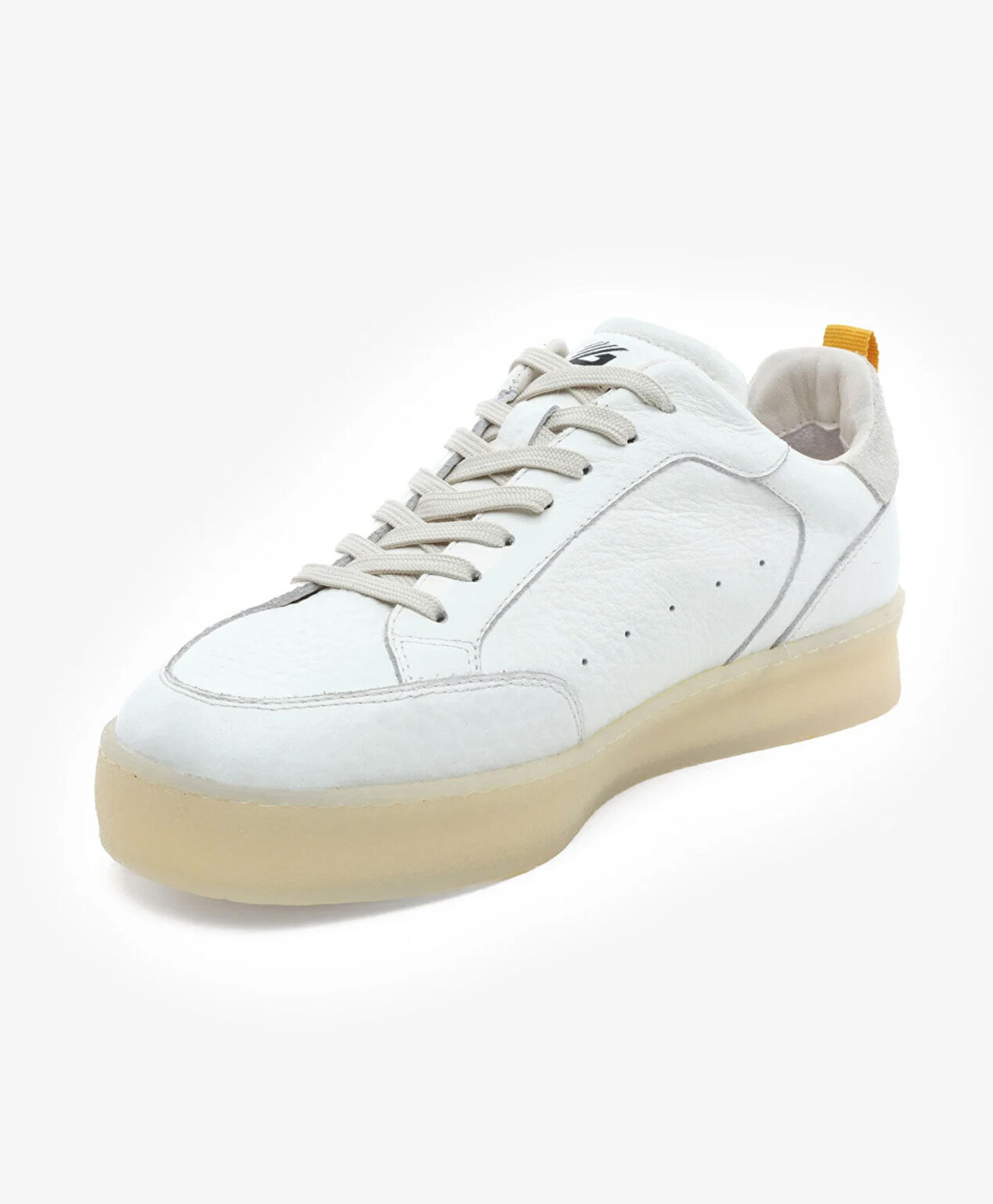 Erkek Beyaz Hakiki Deri Sneaker Ayakkabı - 3